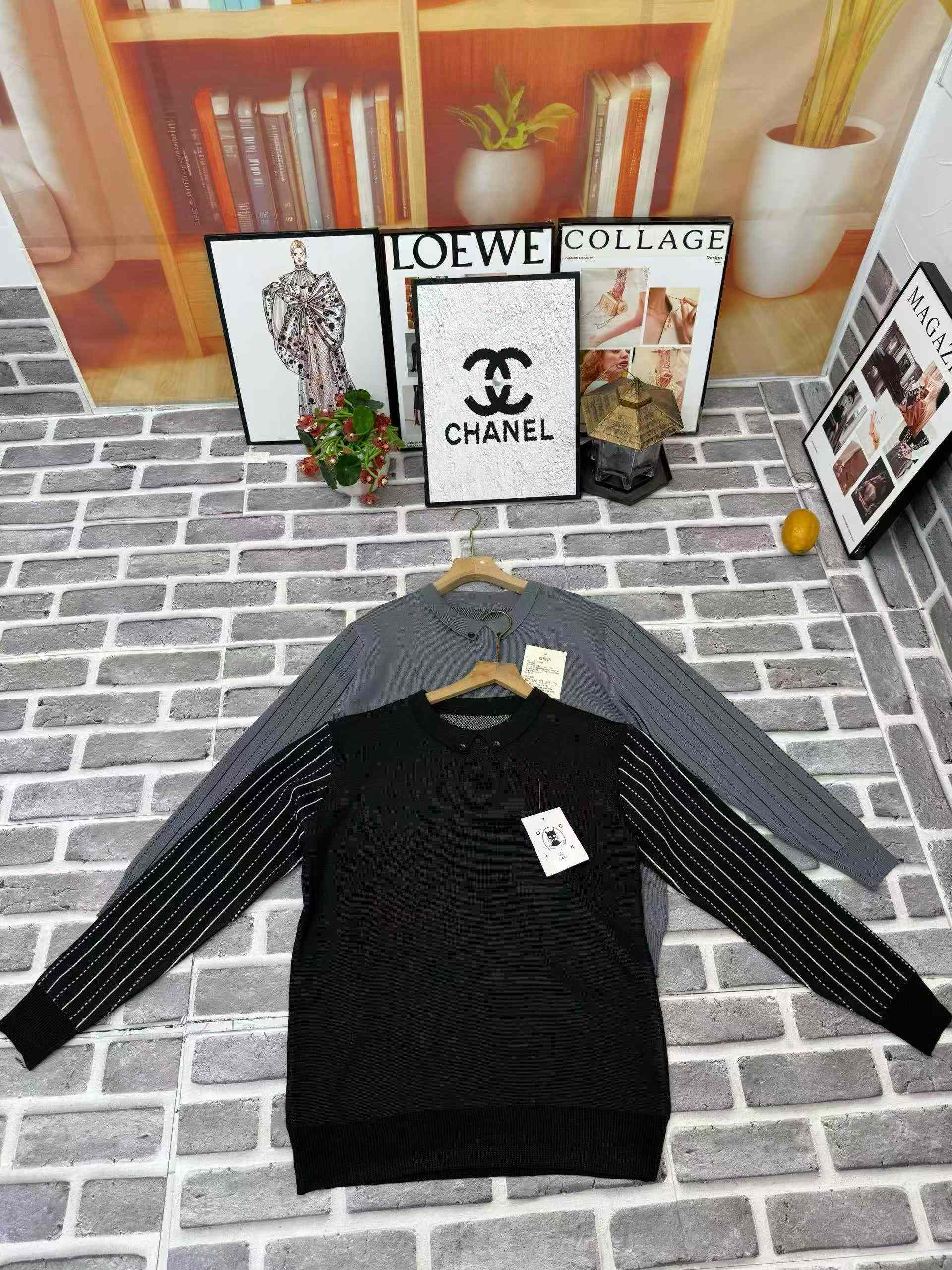 Nouveau Pull Tricoté Homme Rayé Faux 2-en-1 à Manches Longues, Col Polo, Tailles M-2XL, 310 Pièces - Image 6