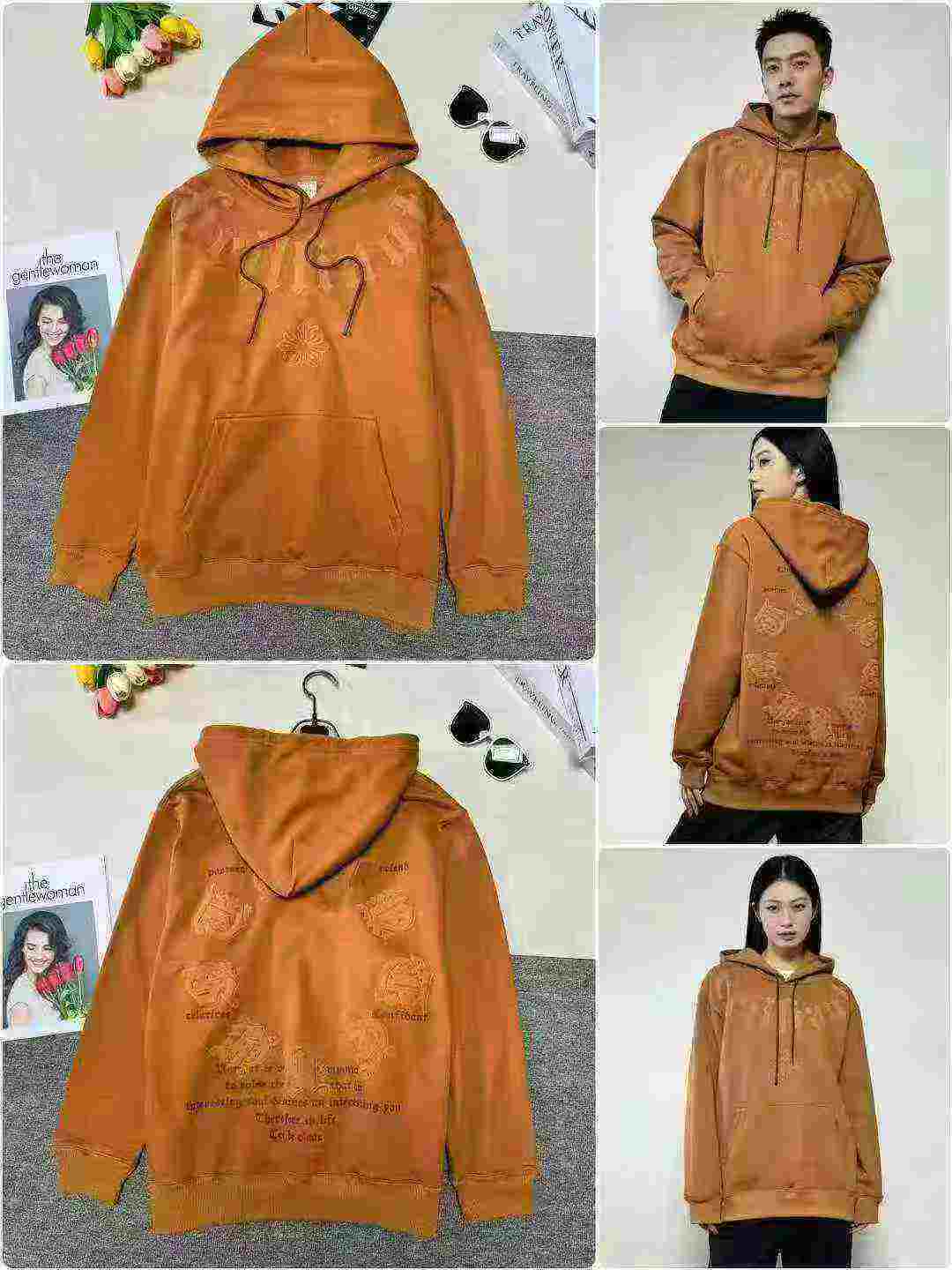 About 310 Pieces High Quality Heavy Weight Printed Cotton Unisex Sweatshirts - Image 4