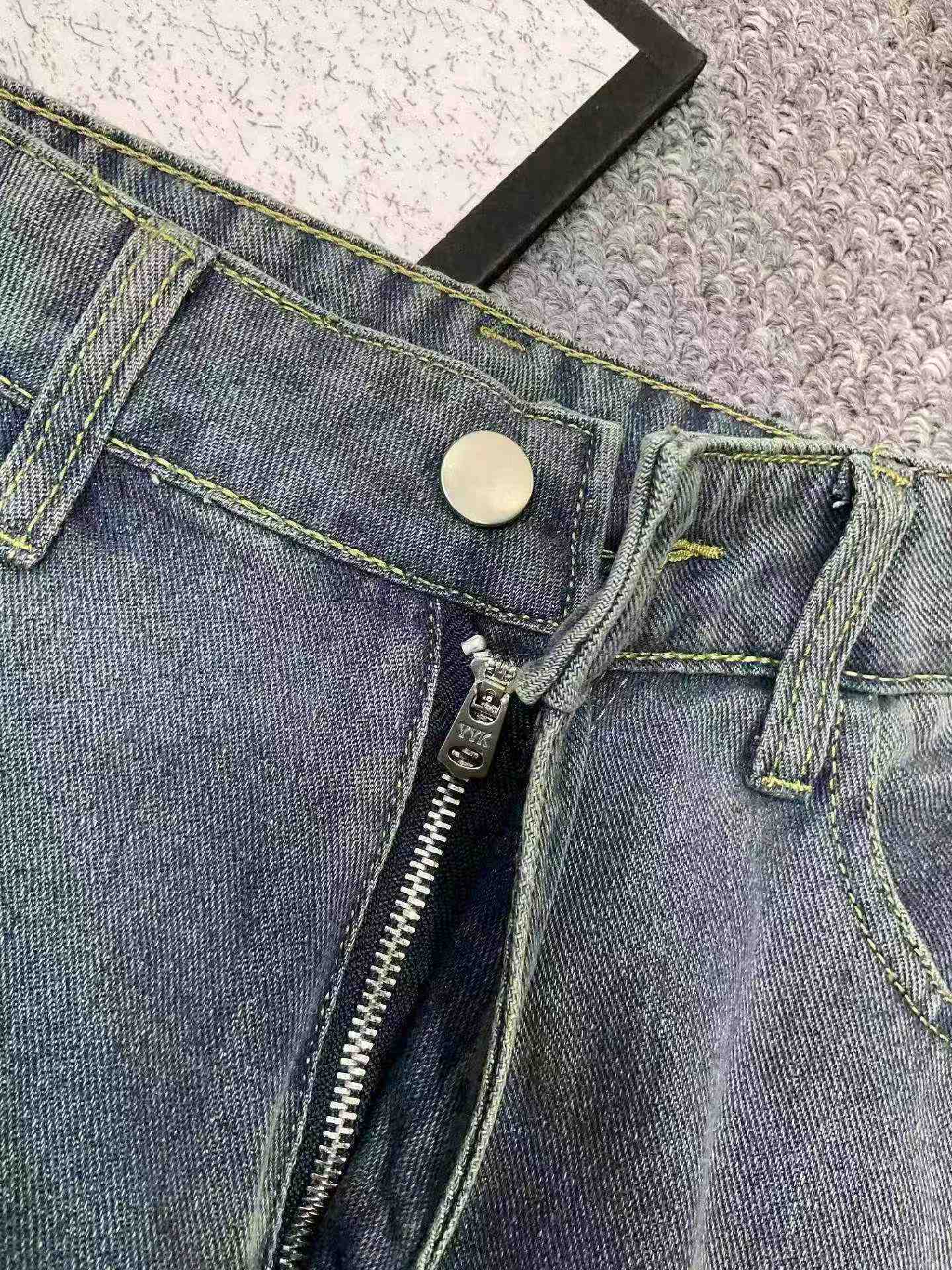 Spring Summer New American Retro Washed Cotton Loose Micro-flare Curved Jeans 303 Pieces S-2XL - Image 9