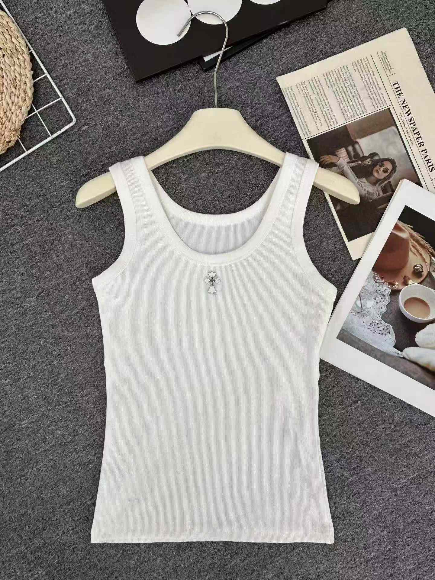 Nuevo top camiseta de tirantes sin espalda para mujer de estilo americano de verano, 380 piezas - Image 4