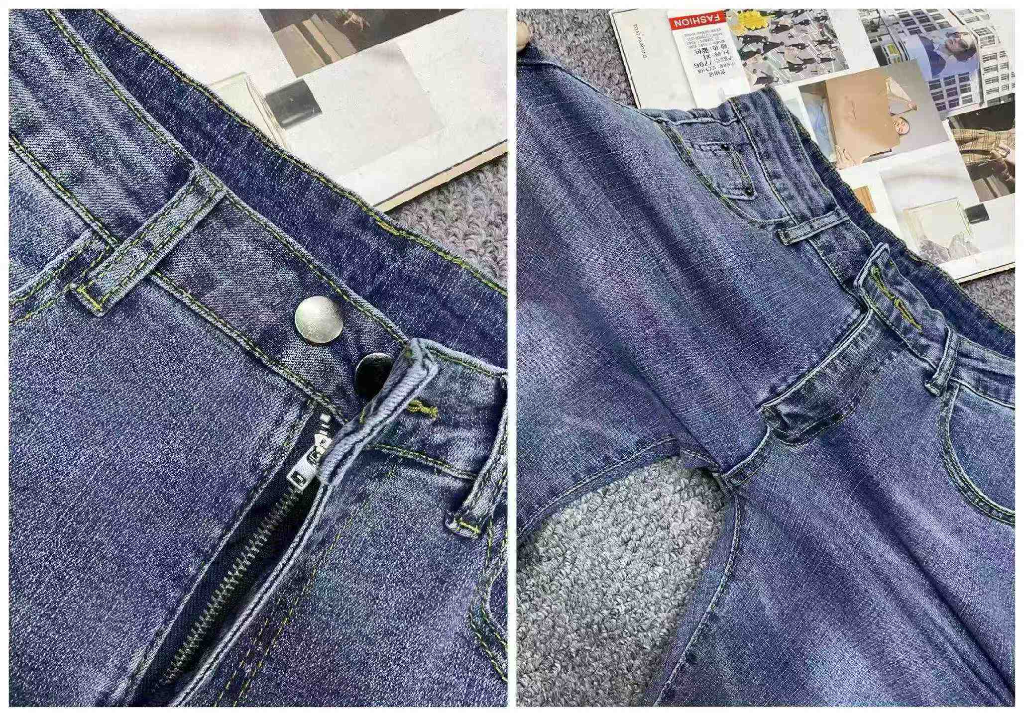 Yeni İlkbahar Yaz Yüksek Kaliteli Retro Yüksek Esnek Düz Sigara Pantolon, S-4XL, Yaklaşık 460 Adet - Image 9