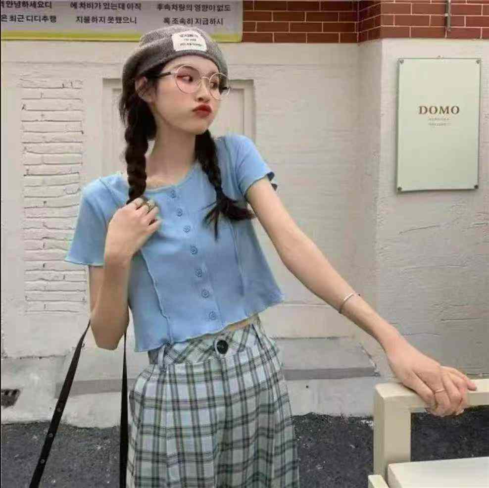 เสื้อการ์ดิแกนแขนสั้นผ้าบางสไตล์ฝรั่งเศสคอลเลกชันใหม่ฤดูร้อน จำนวน 528 ชิ้น - Image 6