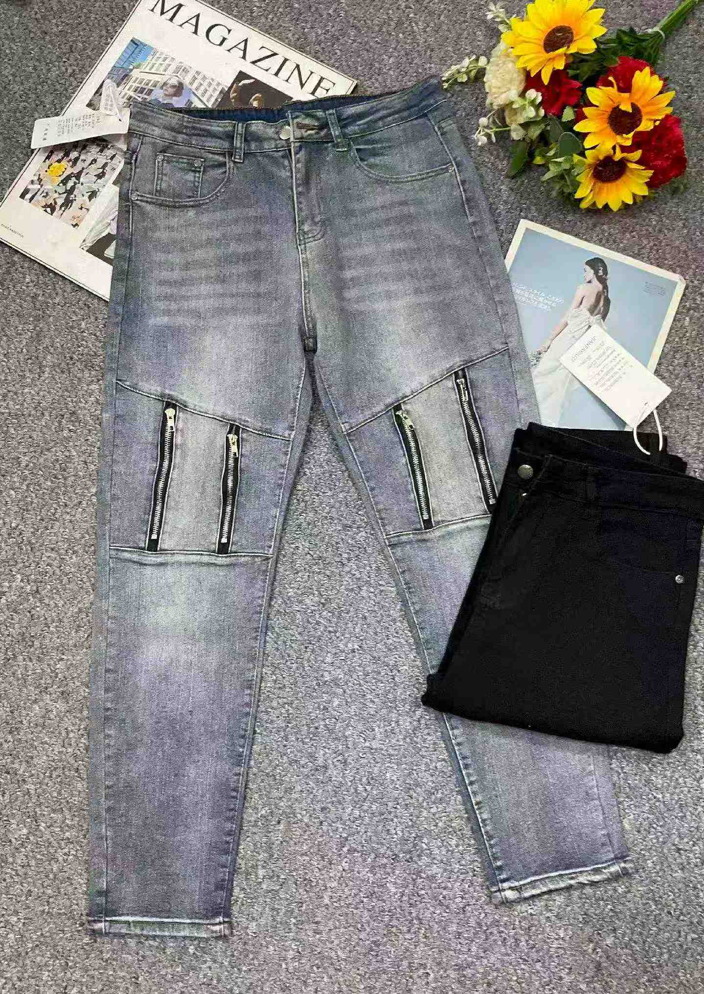 Yeni İlkbahar Yaz Sezonu Erkek Yüksek Esnek Orijinal Marka Denim Dad Kot Pantolon, Beden 28-34, Yaklaşık 600 Adet - Image 3