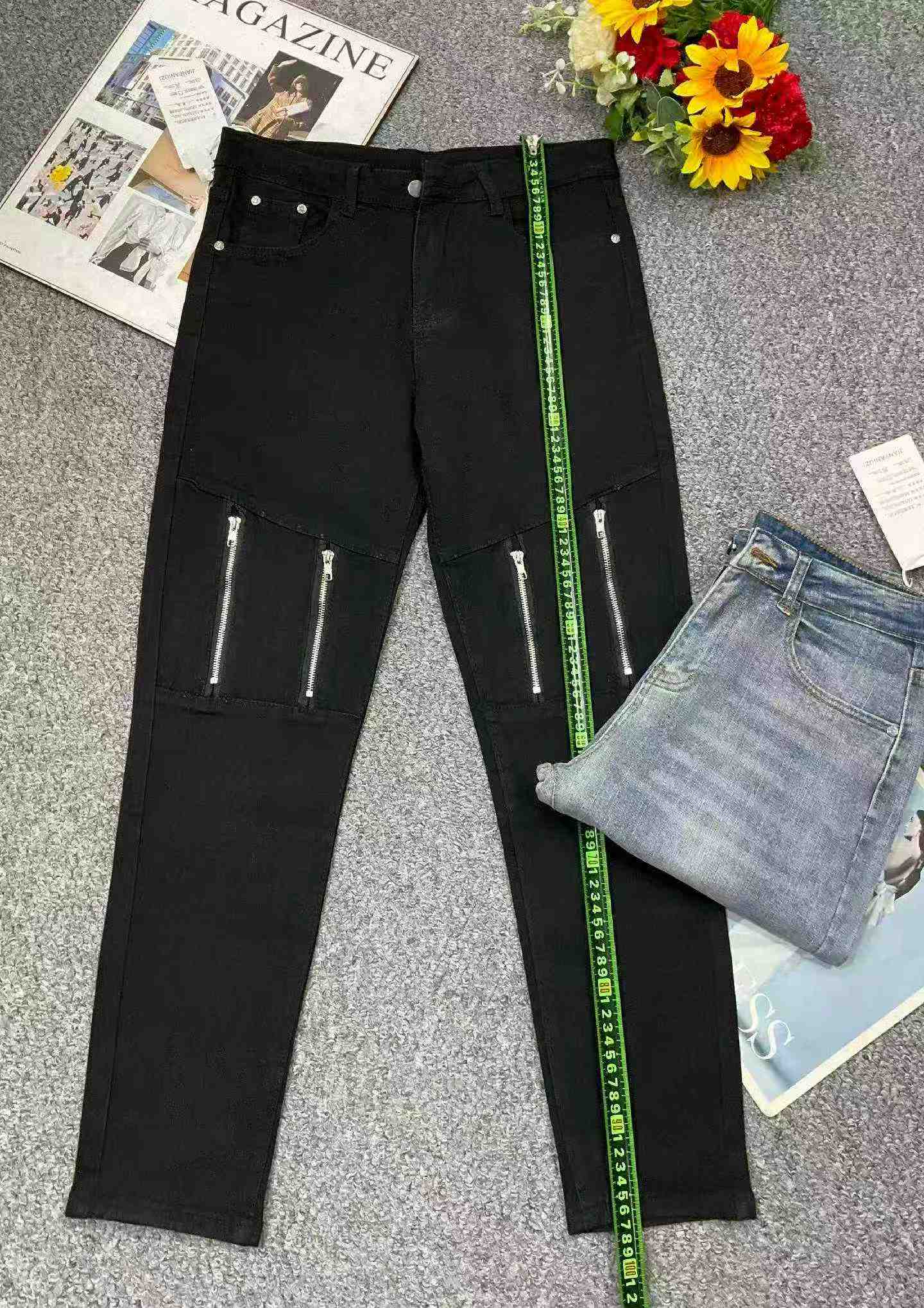 Yeni İlkbahar Yaz Sezonu Erkek Yüksek Esnek Orijinal Marka Denim Dad Kot Pantolon, Beden 28-34, Yaklaşık 600 Adet - Image 9