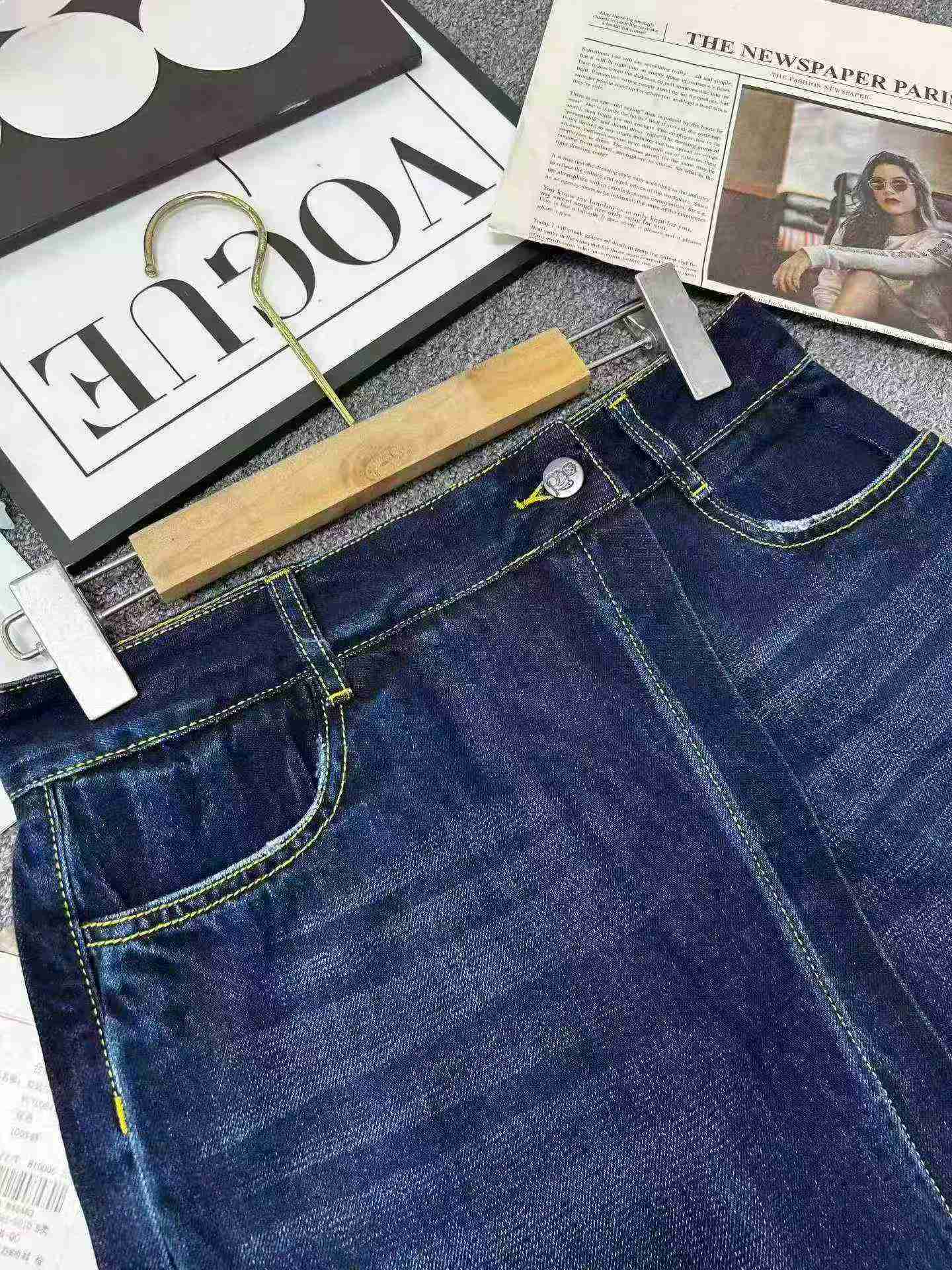 Women's High Waist Denim Fake Two-piece Skort Summer Bodycon Mini Skirt 1397 Pieces SML Size Authentic Individually Packed - Image 4