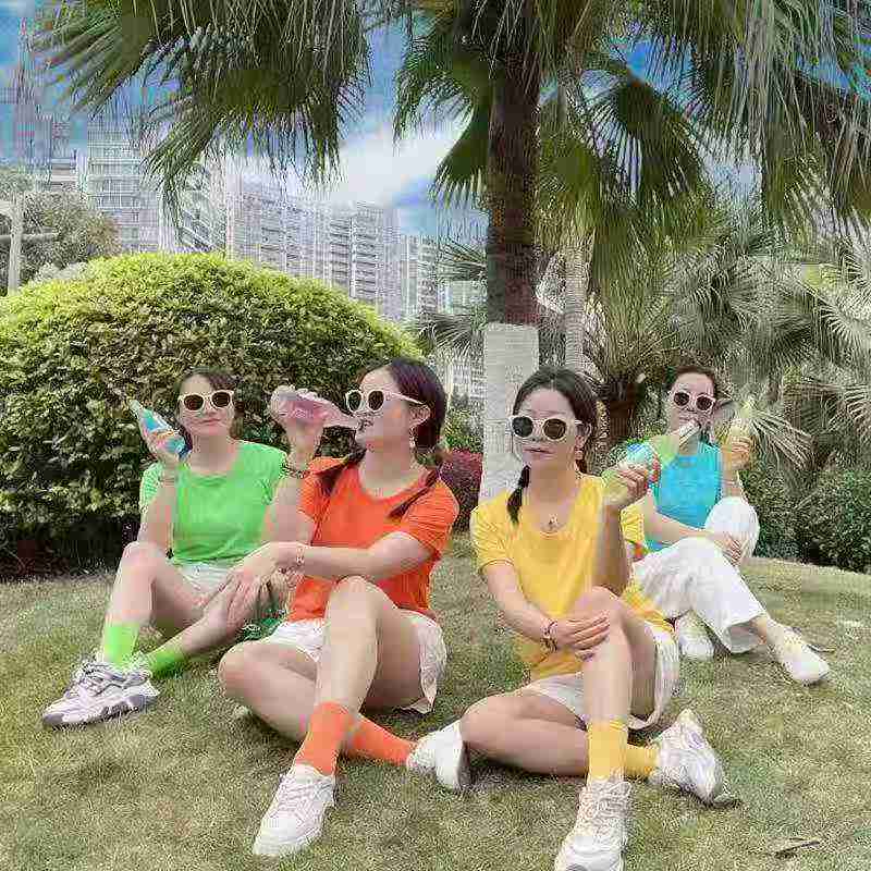 Women's Solid Pure Cotton Short Sleeve T-shirts, About 895 Pieces - Image 6
