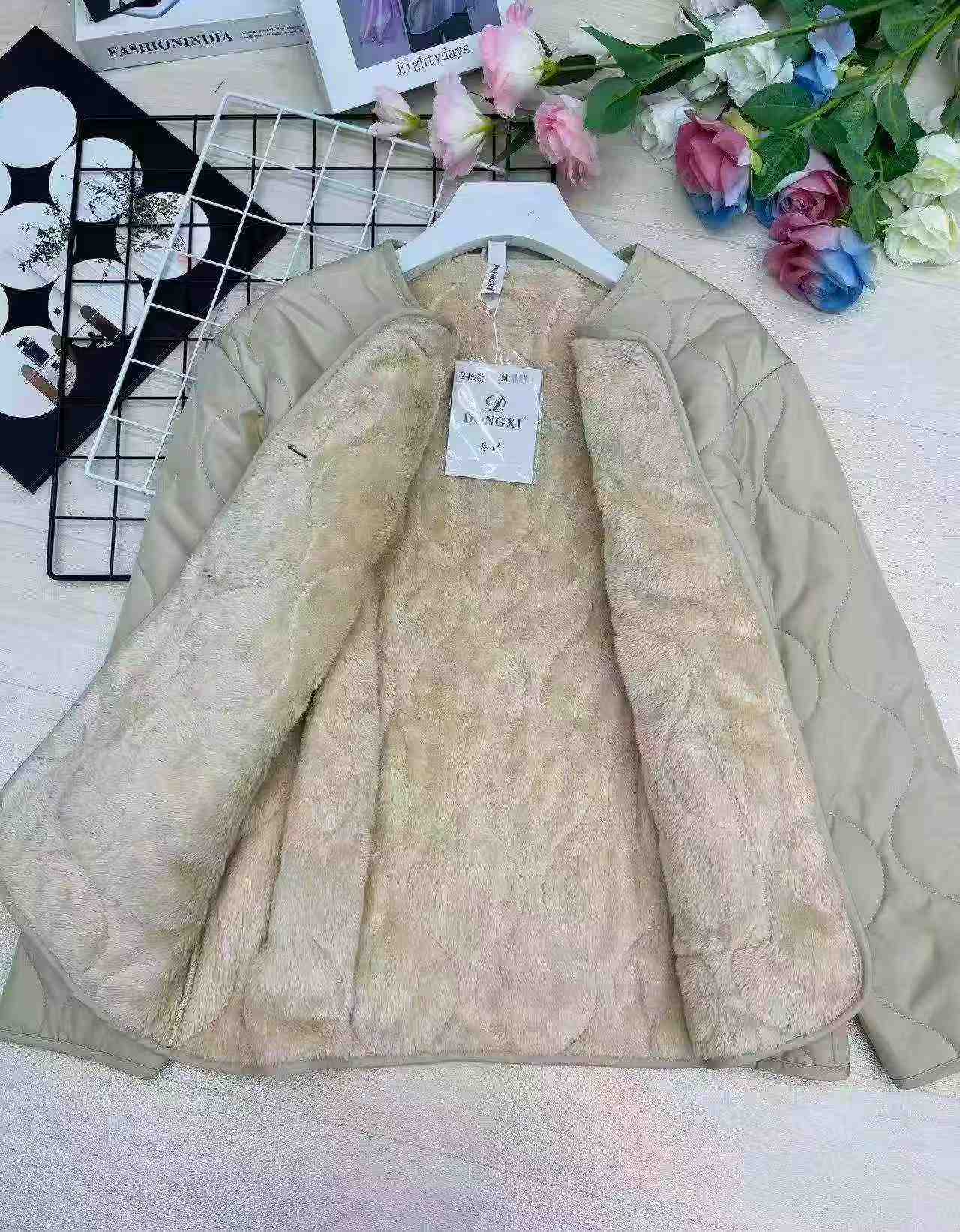Mantel Berlapik Wanita Baharu Bergaya Mewah Ringan, Jumlah Keseluruhan 9600 Keping - Image 7