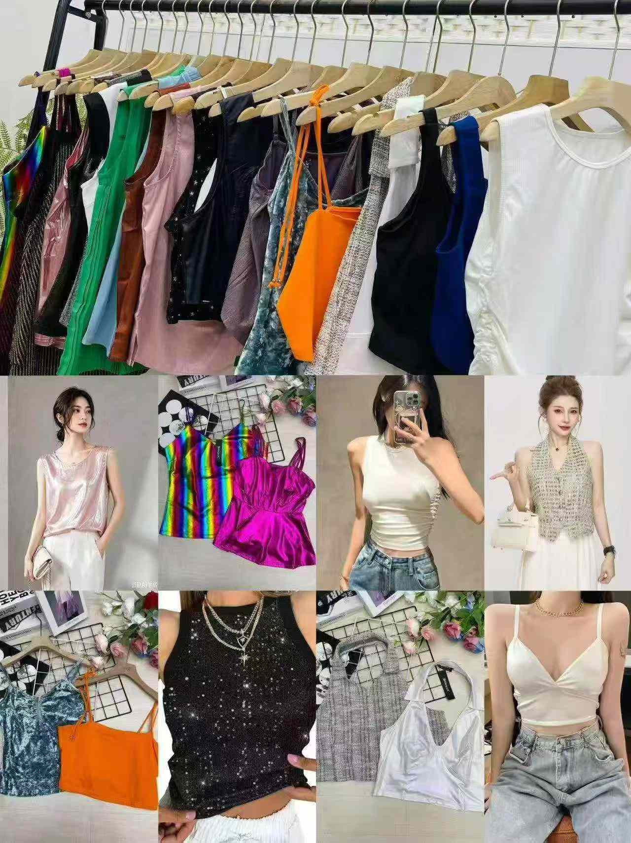 批發品牌性感細肩帶背心，337件庫存出清 - Image 2