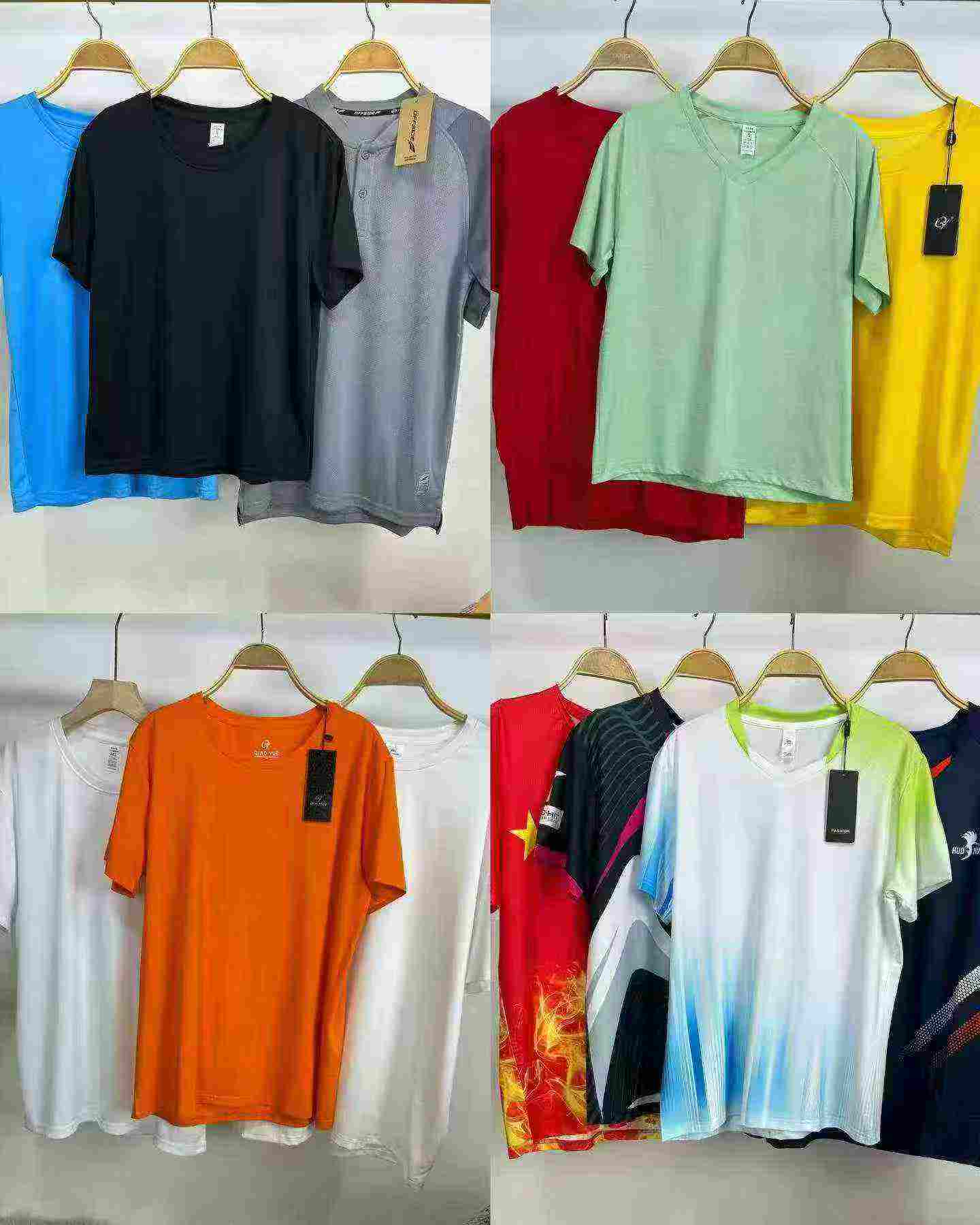 Wholesale 7500 Pcs Cotton Quick Dry Sports Short Sleeve T-Shirts - Image 5