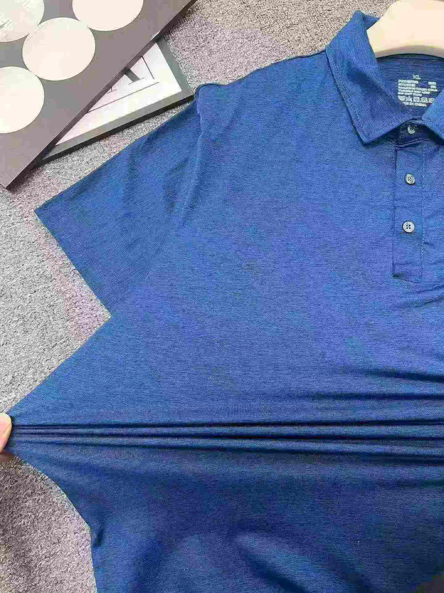3688 Pieces Men's Elastic Cationic Solid Color Short Sleeve Big Fit Polo Shirt - Image 8