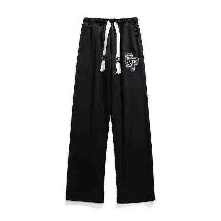 Calças de Moletom Masculinas de Estilo Americano, Modelo Solto de Perna Larga, 454 Peças - Image 2