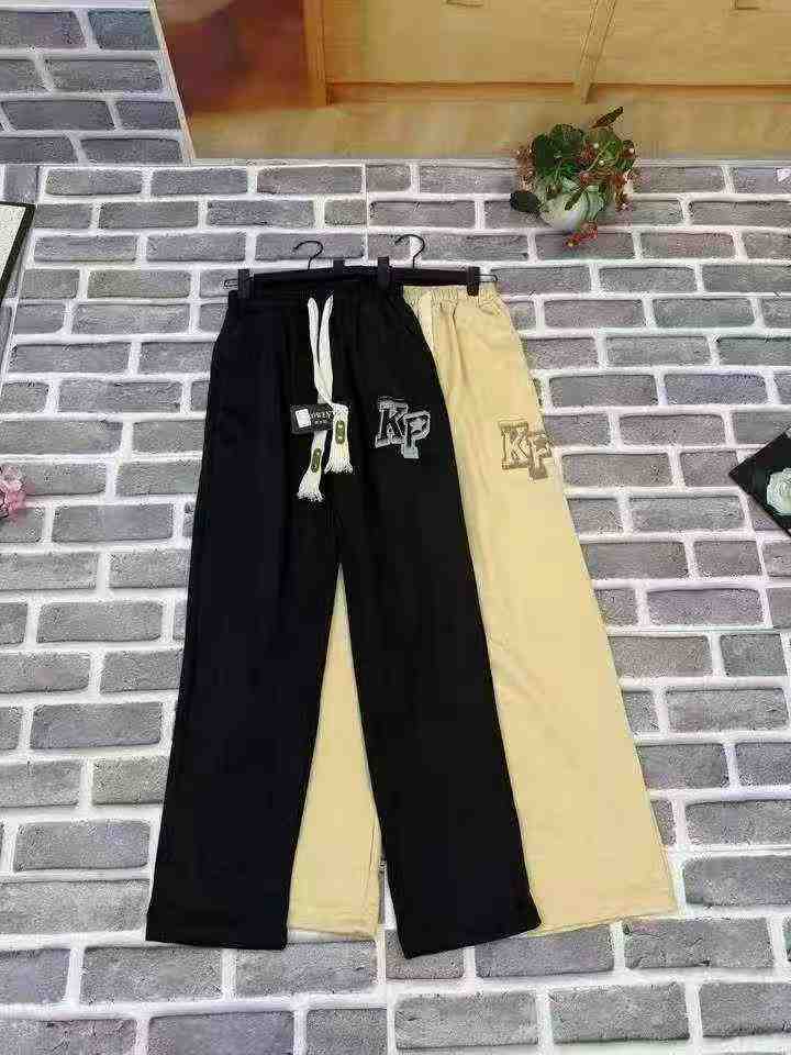 Calças de Moletom Masculinas de Estilo Americano, Modelo Solto de Perna Larga, 454 Peças - Image 5