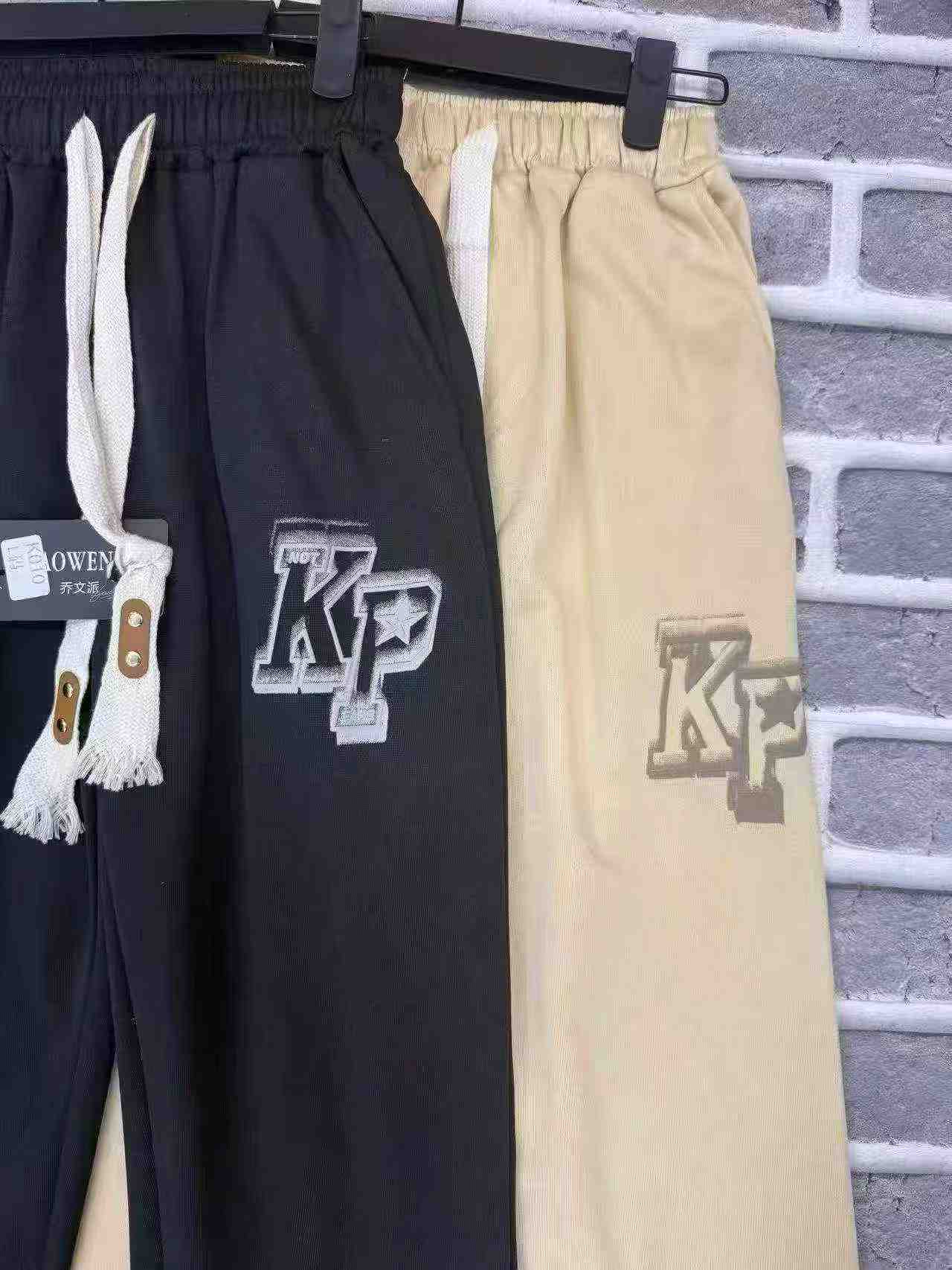 Calças de Moletom Masculinas de Estilo Americano, Modelo Solto de Perna Larga, 454 Peças - Image 6