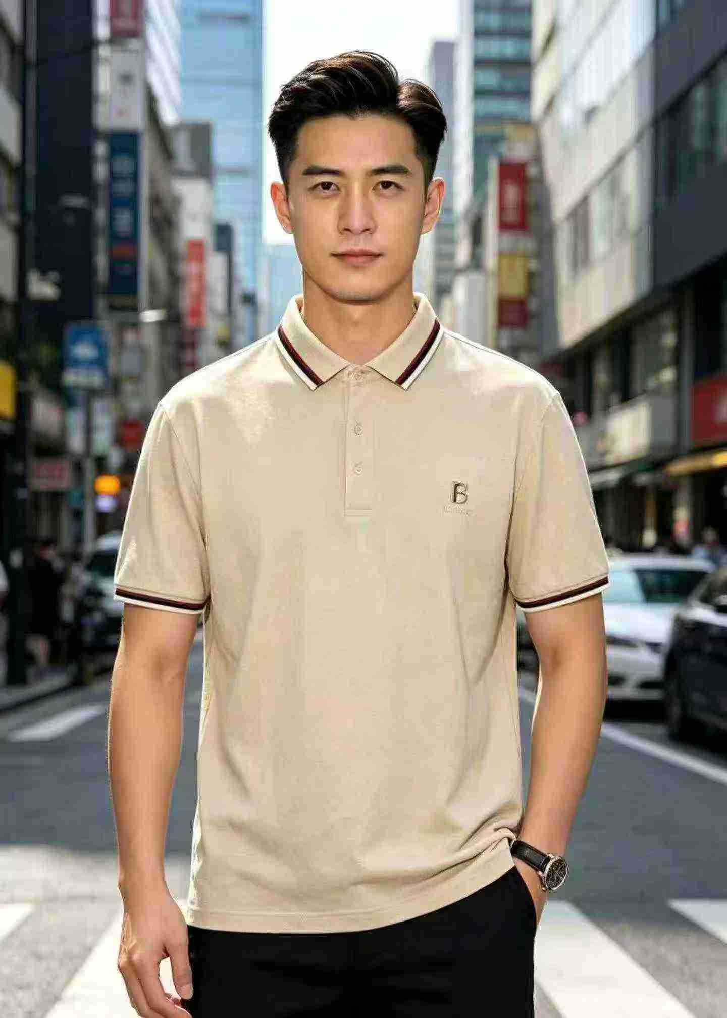 Aproximadamente 2700 piezas de camisetas polo para hombre de fibra reciclada de nailon, tallas S-2XL - Image 3