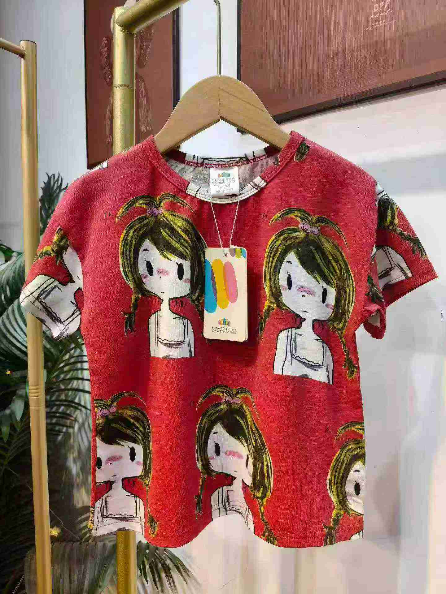 426 Pcs Beike Element Girls Summer Cartoon Cotton Short Sleeve T-Shirts - Image 5