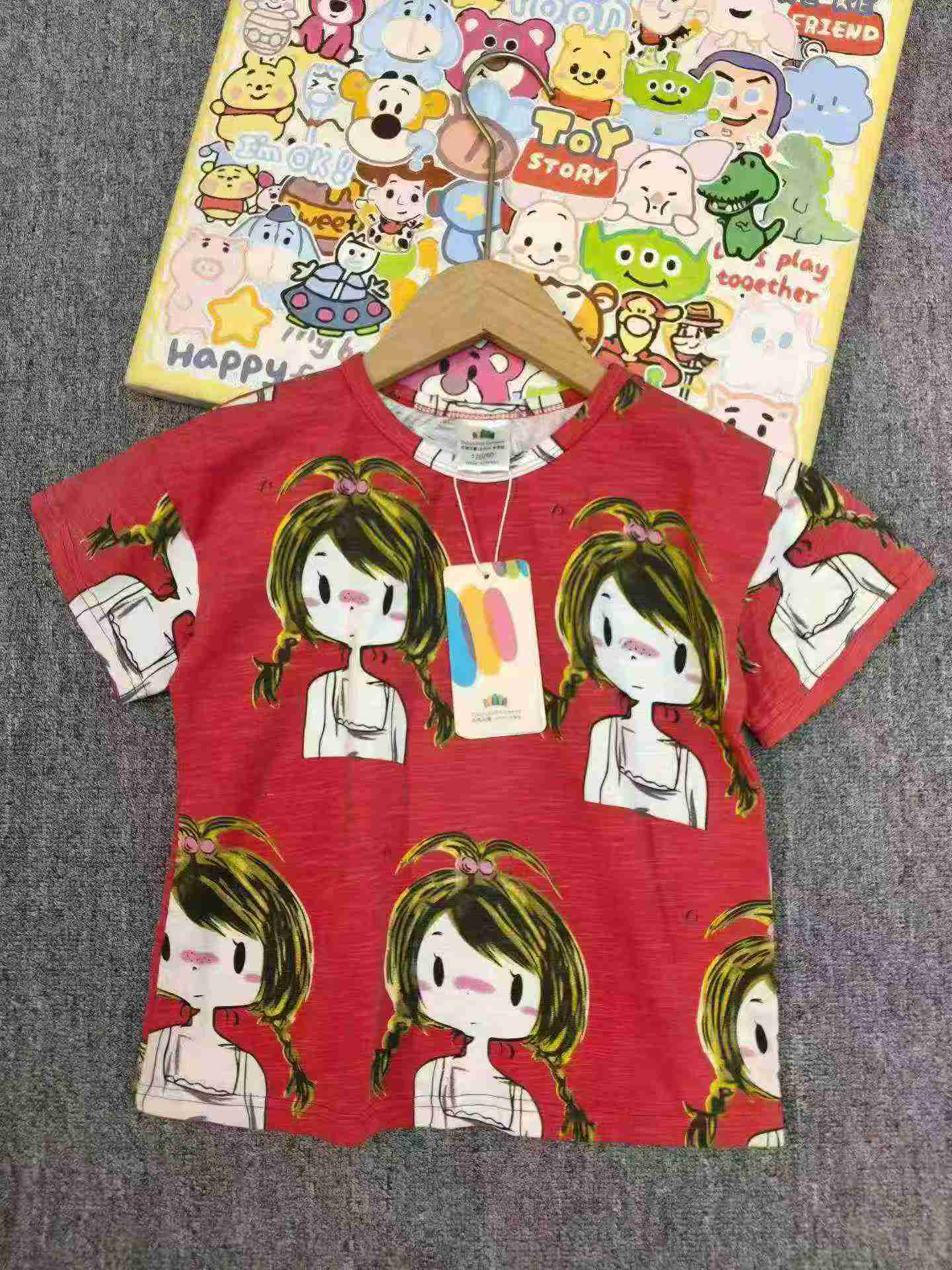 426 Pcs Beike Element Girls Summer Cartoon Cotton Short Sleeve T-Shirts - Image 6