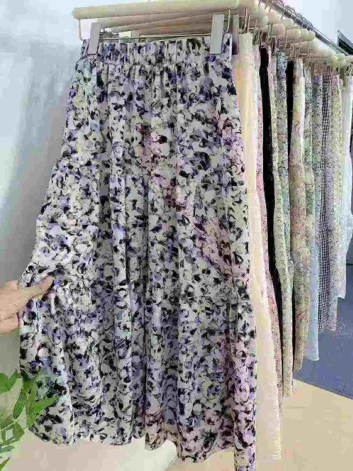 Brand New Stock Lot 1200pcs Women's Chiffon Floral Skirts - Image 7