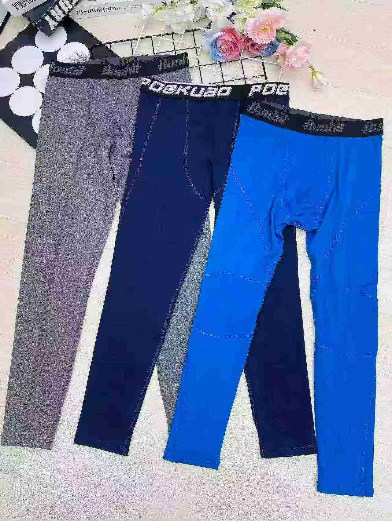Men's Quick Dry Stretch Fitness Pants, 1248 Pieces Clearance Stock - Image 3