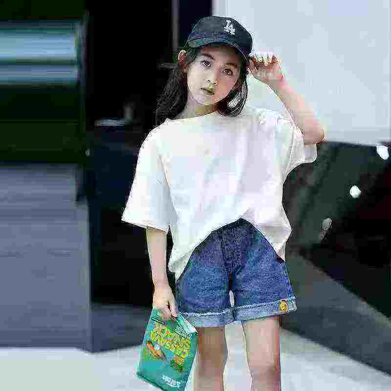 5000 Helai T-Shirt Lengan Pendek Kanak-Kanak Rayon Polos Pepejal - Image 8