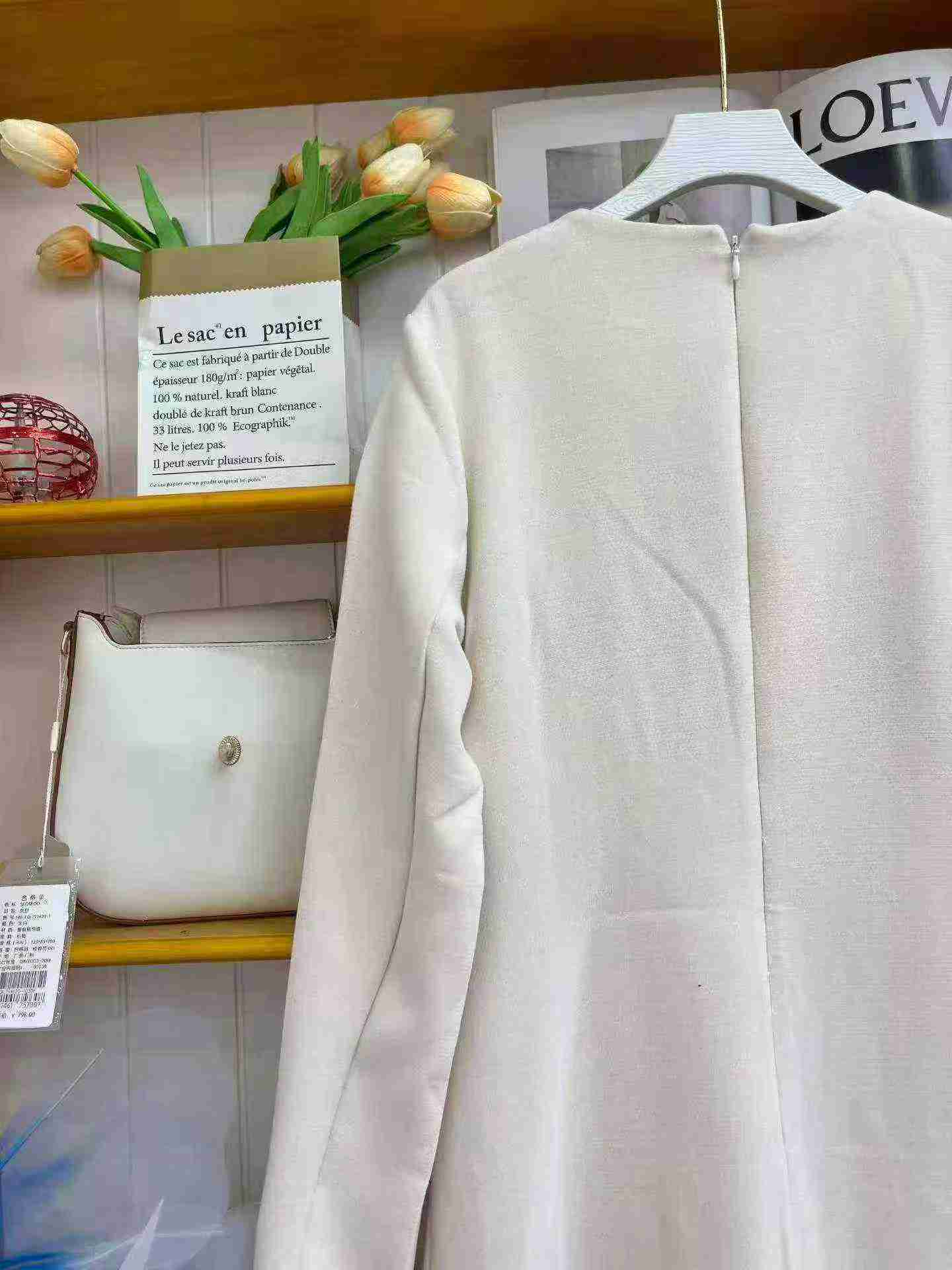 Vestido elegante de corte entallado de estilo francés de moda, tallas S a L, aproximadamente 300 unidades, embalaje individual - Image 8