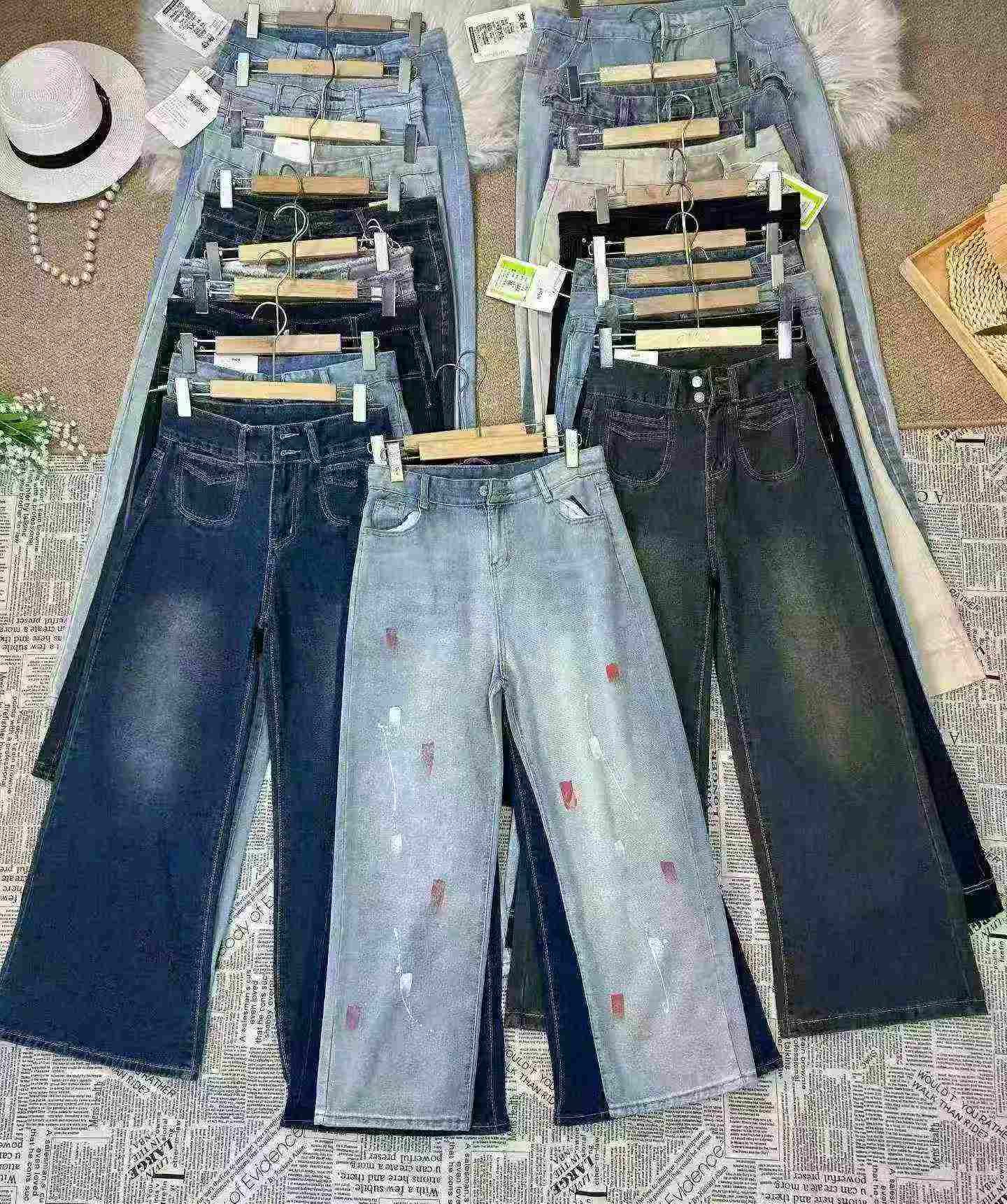 Atacado 1000 Peças de Calças Jeans Femininas de Algodão Lavado de Estilos Misturados - Image 5
