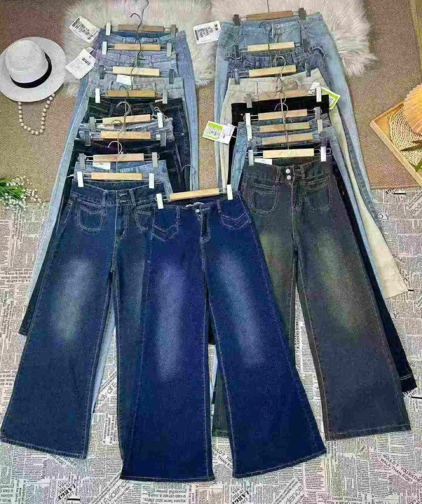Atacado 1000 Peças de Calças Jeans Femininas de Algodão Lavado de Estilos Misturados - Image 6