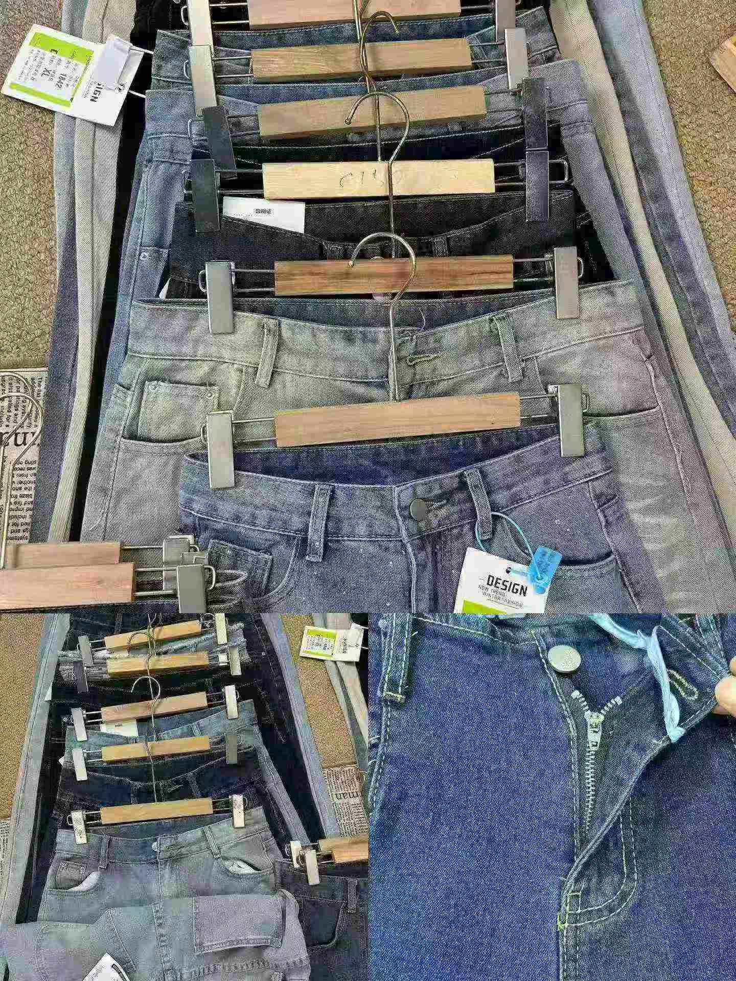 Atacado 1000 Peças de Calças Jeans Femininas de Algodão Lavado de Estilos Misturados - Image 9