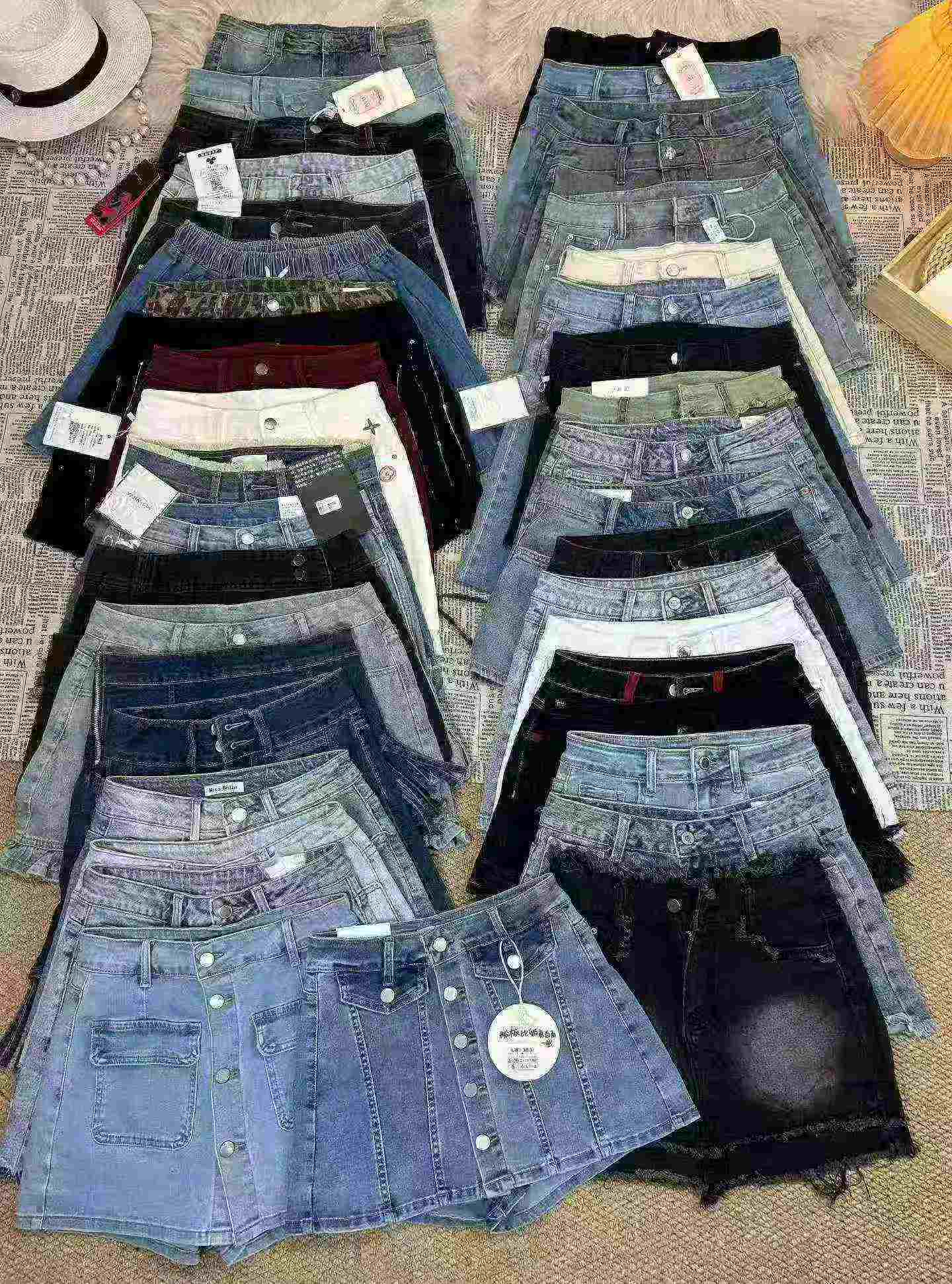 Wholesale Women's Mixed Denim Shorts & Skirts, Total 4125 Pcs - Image 8
