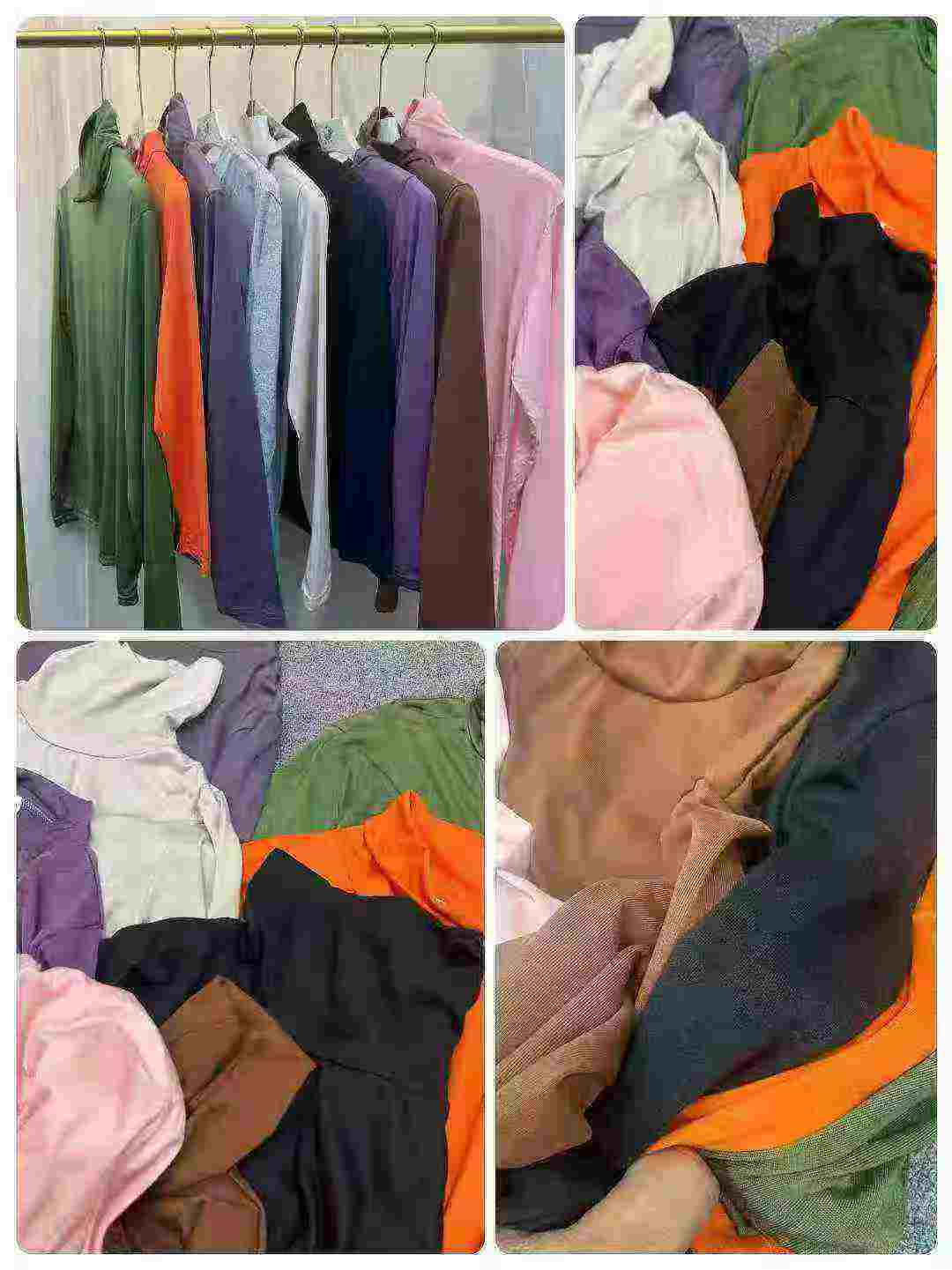 2829 Pieces Women's Solid Turtleneck Long Sleeve Slim Fit Base T-Shirts - Image 5