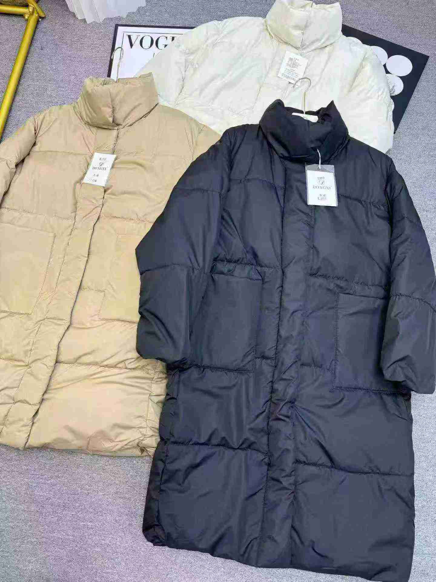 8882 Piezas Chaquetas acolchadas gruesas de invierno de longitud media para mujer - Image 8