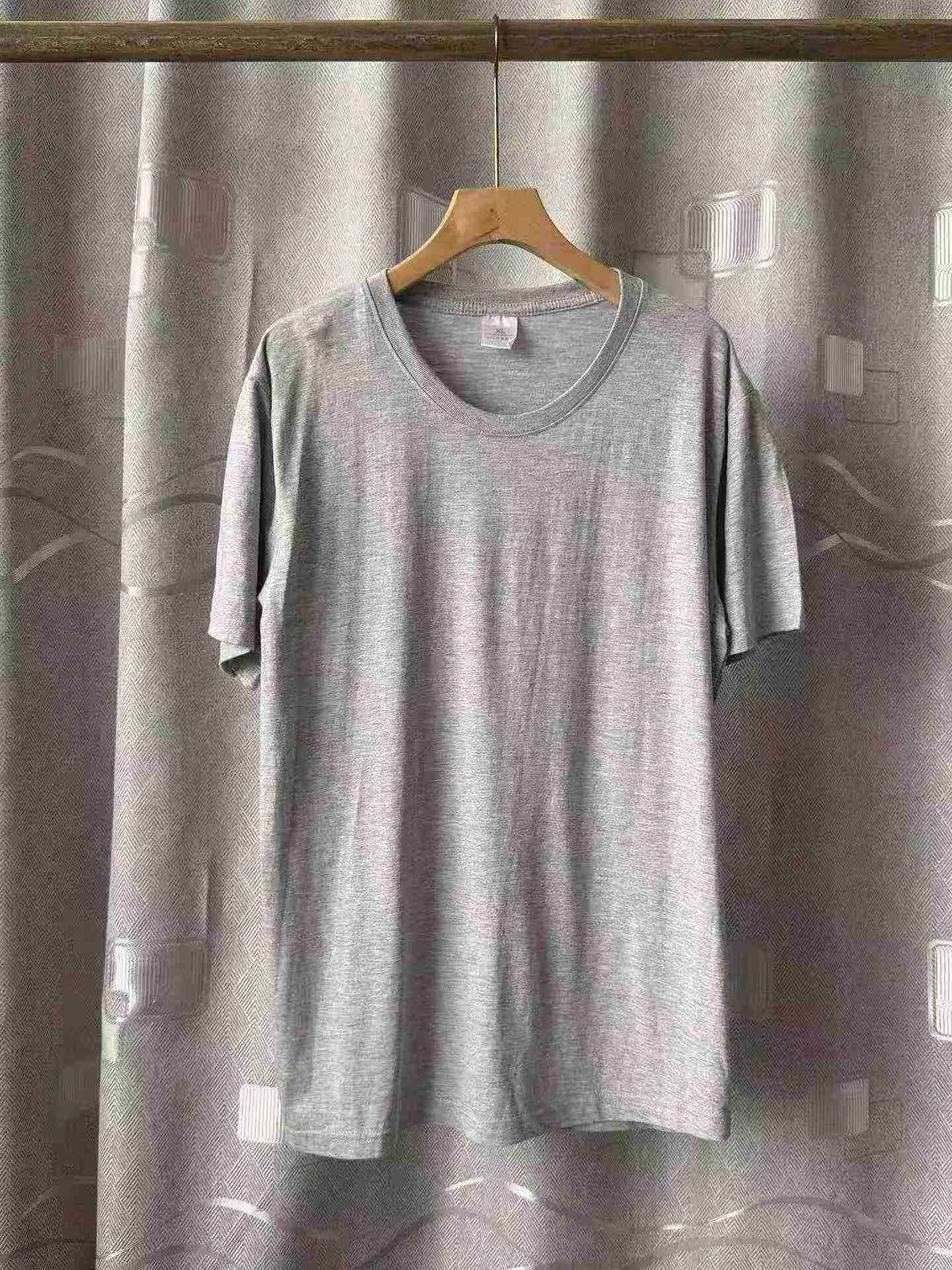 Summer Unisex Loose Plain Cotton T-Shirts, About 2800 Pieces - Image 6