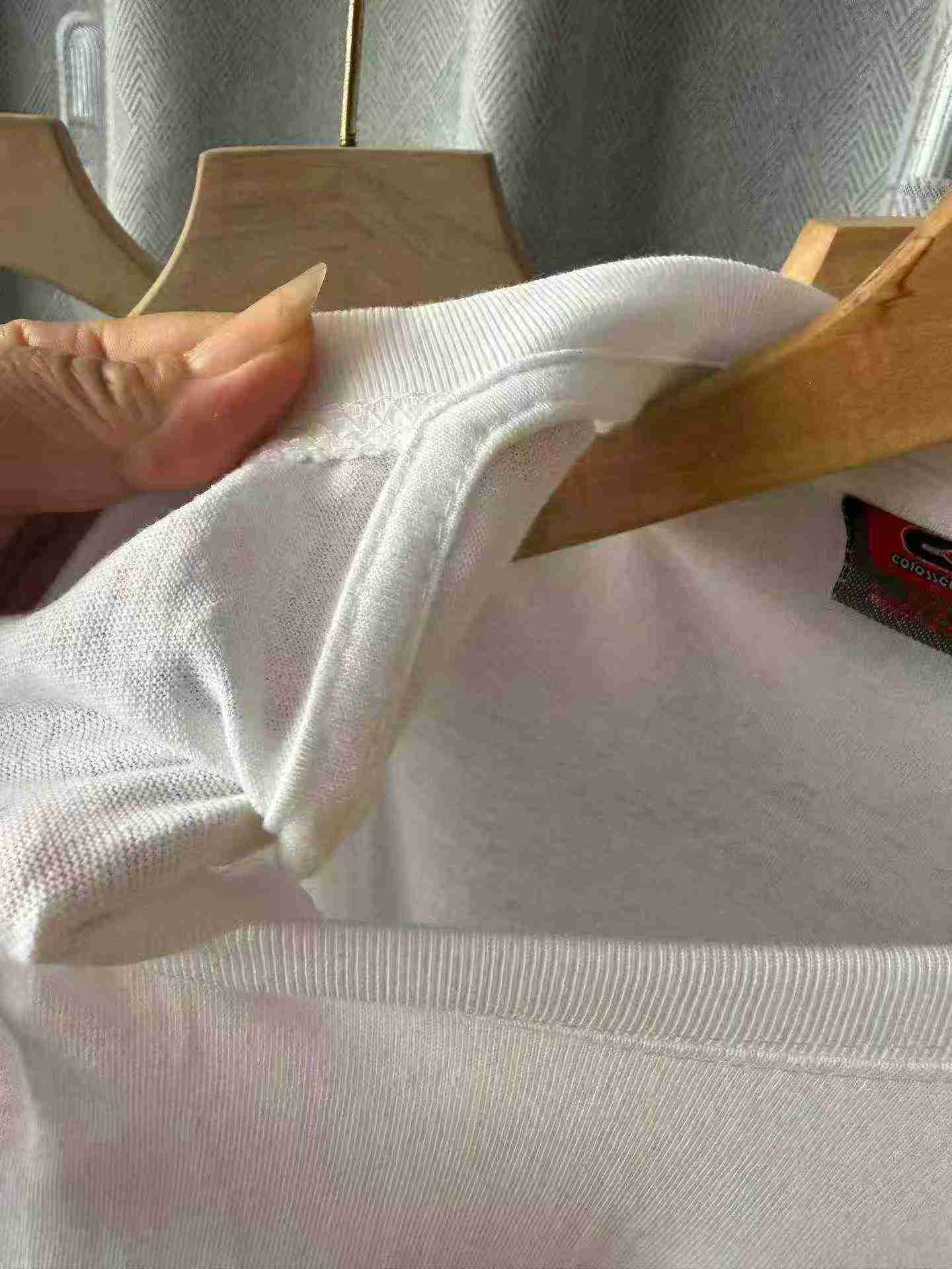 Summer Unisex Loose Plain Cotton T-Shirts, About 2800 Pieces - Image 8