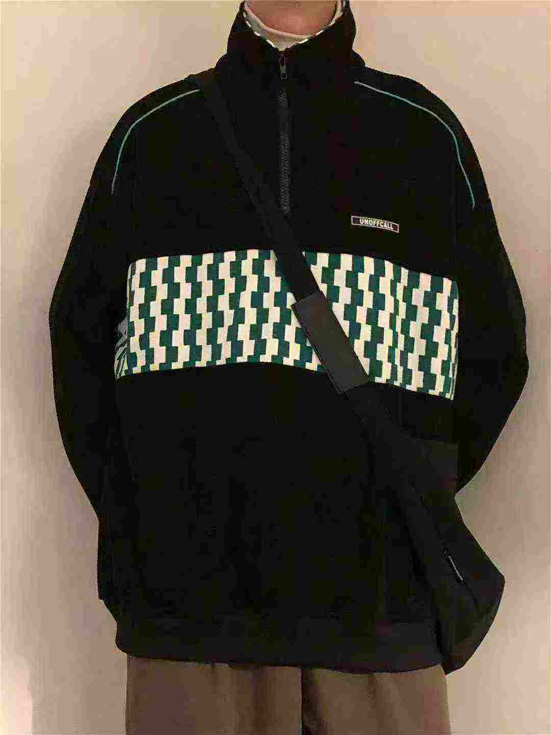 Spring Autumn New American Retro Waffle Half Zip Lapel Sweatshirt 892 Pieces - Image 5