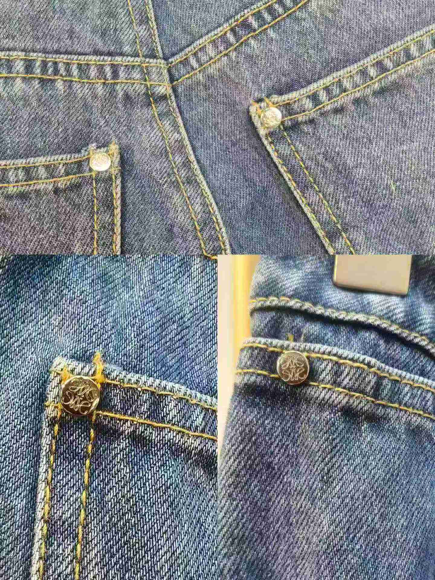 924件 YE SHA 品牌 高腰愛心刺繡優質女款牛仔褲 - Image 7