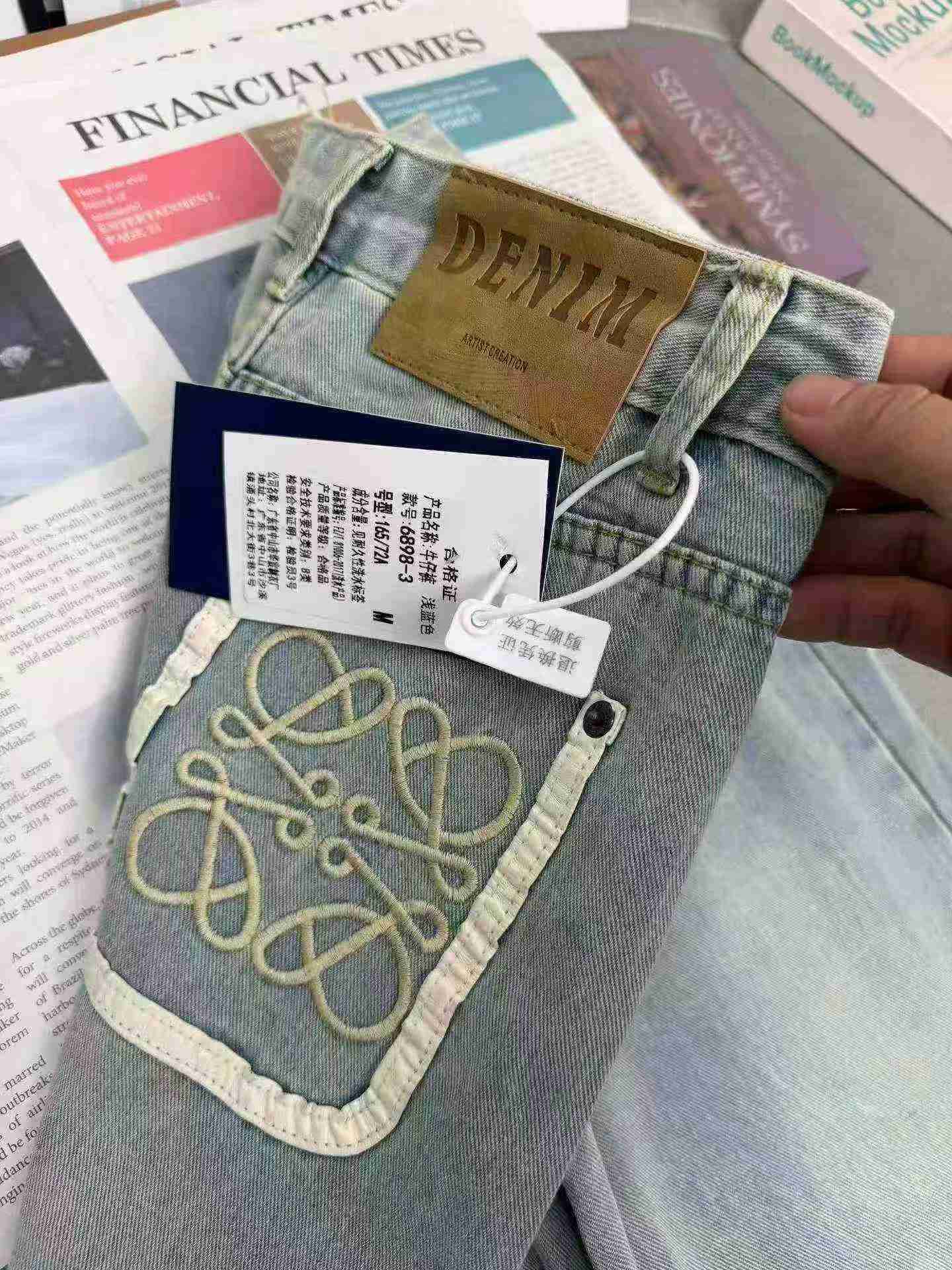 Yangi trenddagi keng oyoqli ayol jinsi shimlari, 2000 dona, S-2XL, yagona rang, alohida qadoqlash - Image 7