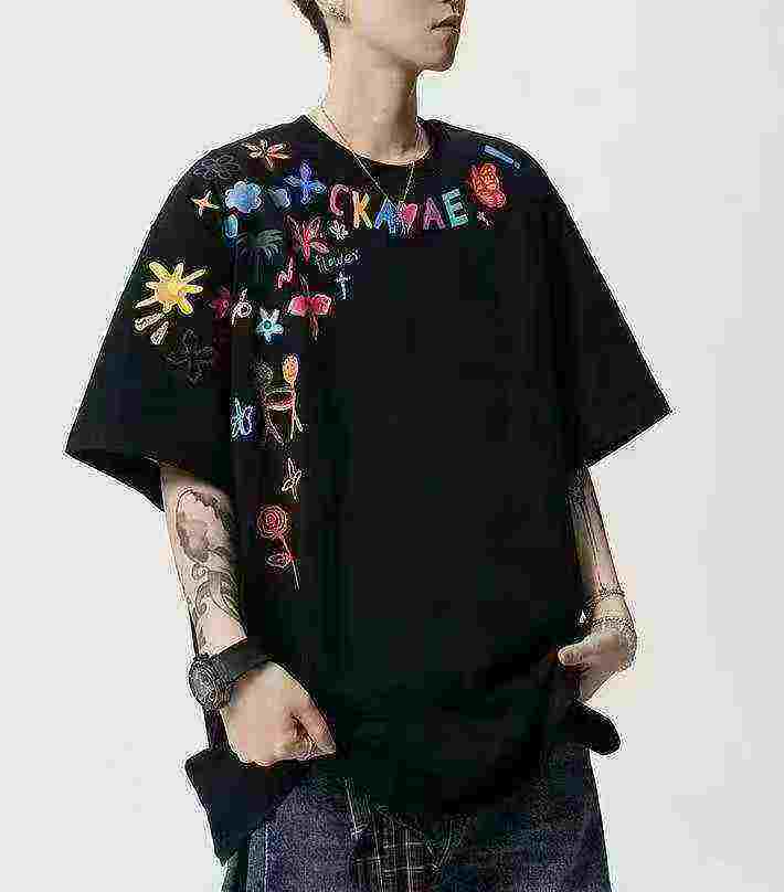 1500 Piezas de Camisetas de Manga Corta de Marca de Moda de Algodón de Alto Gramaje - Image 6