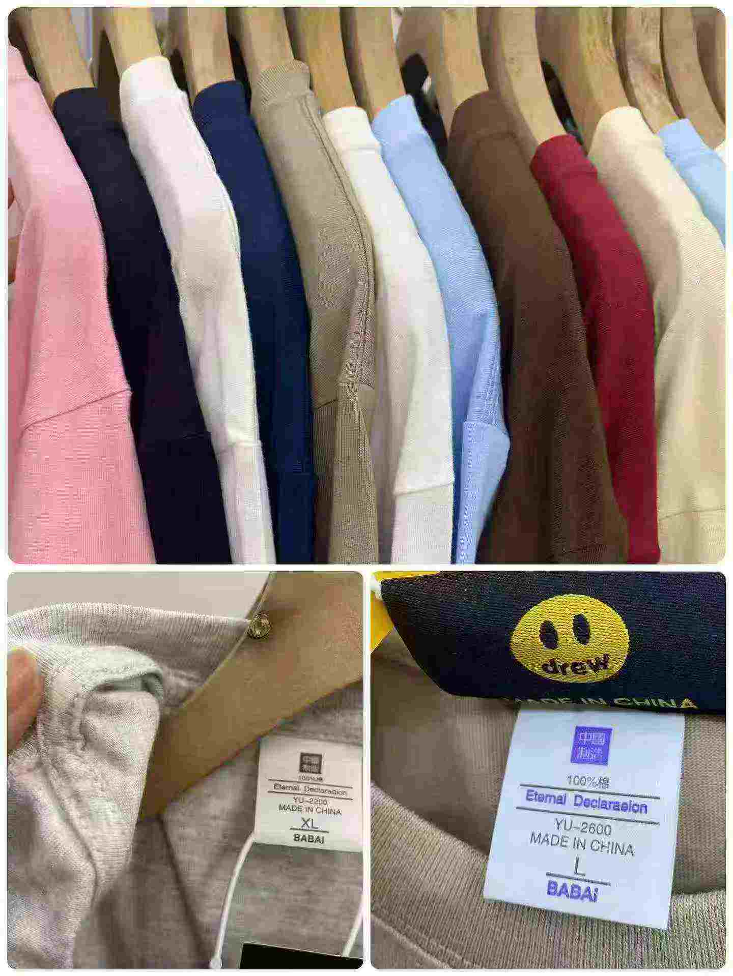 1500 Piezas de Camisetas de Manga Corta de Marca de Moda de Algodón de Alto Gramaje - Image 8