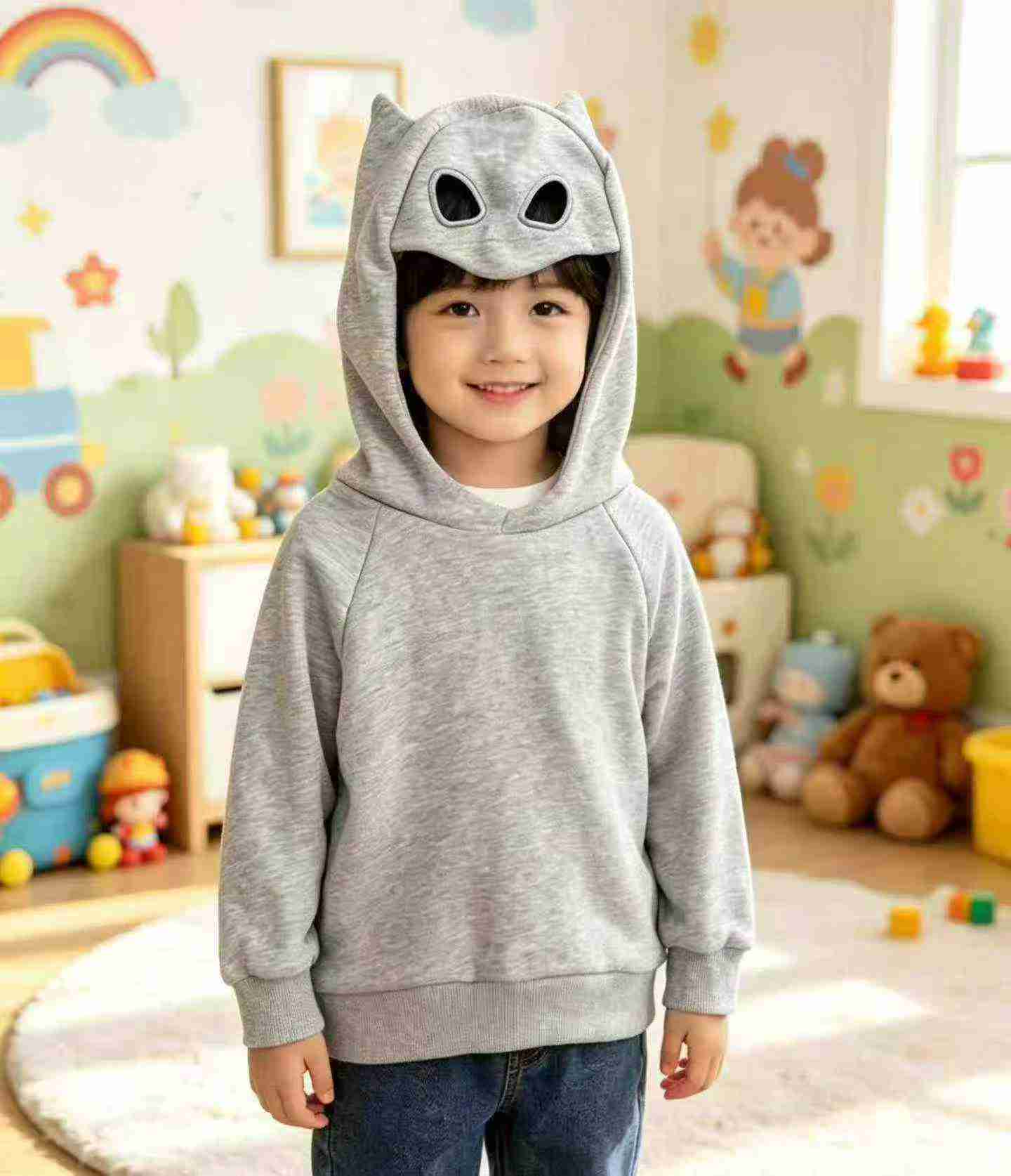 Sweater Hoodie Katun Campuran Batman Anak 1118 Pcs Grosir - Image 5