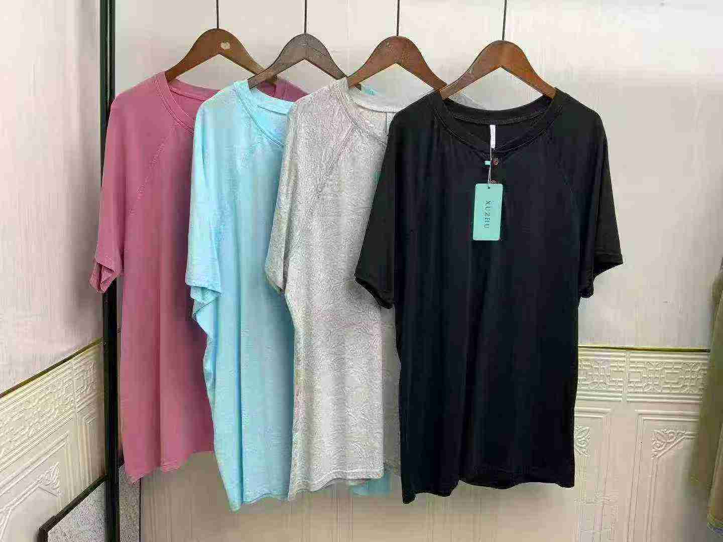 1036 Pcs European American Oversized Washed Cotton Men's T-Shirts S-3XL - Image 3