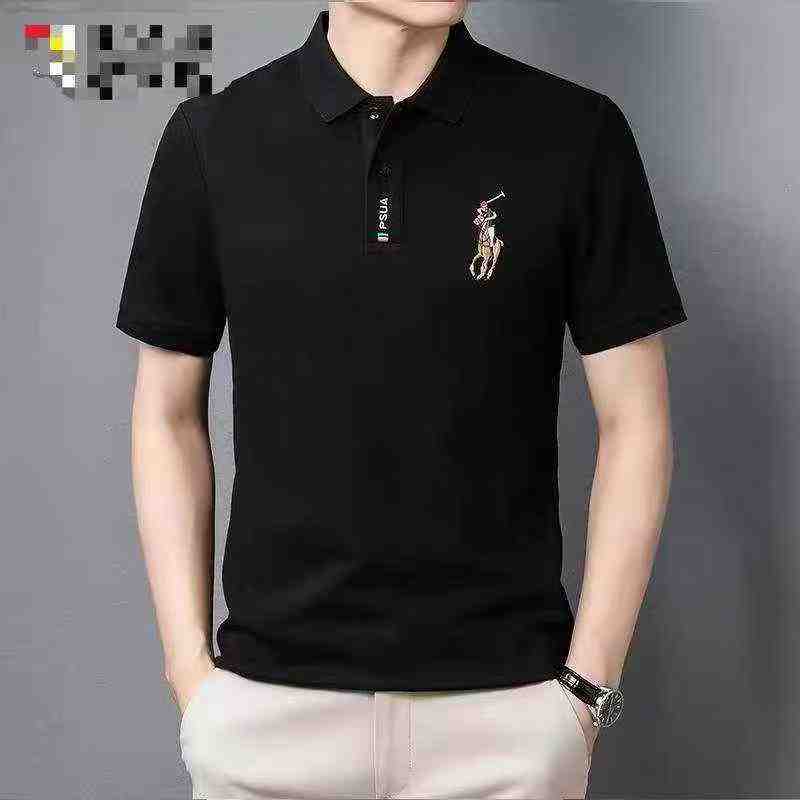 700 Pieces Whole Order Men's Embroidered Cotton Short Sleeve Big Size Polo T-Shirts - Image 2