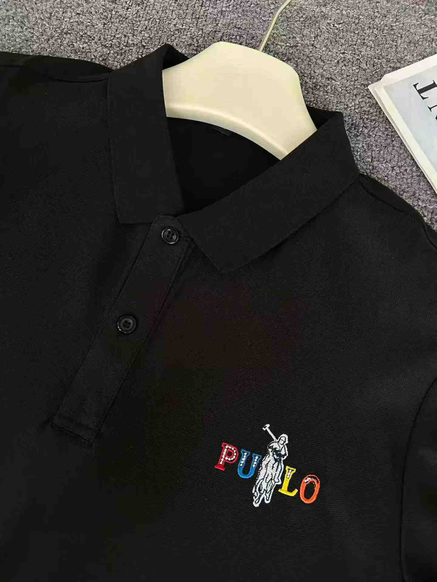 700 Pieces Whole Order Men's Embroidered Cotton Short Sleeve Big Size Polo T-Shirts - Image 8