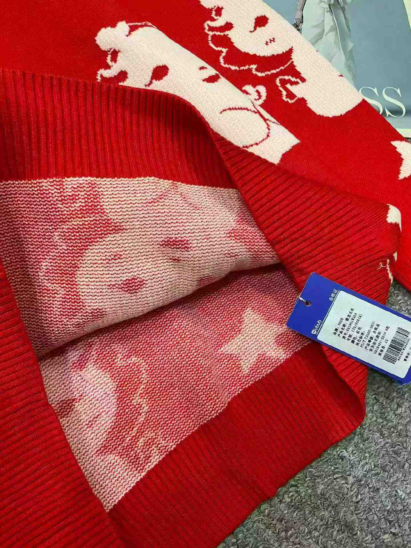 เสื้อสเวตเตอร์พูลโอเวอร์ทรงหลวมลายการ์ตูนจาการ์ด สวมใส่ได้ทั้งชายและหญิง สำหรับฤดูใบไม้ร่วงและฤดูหนาว สต็อกจำนวน 2770 ชิ้น - Image 8