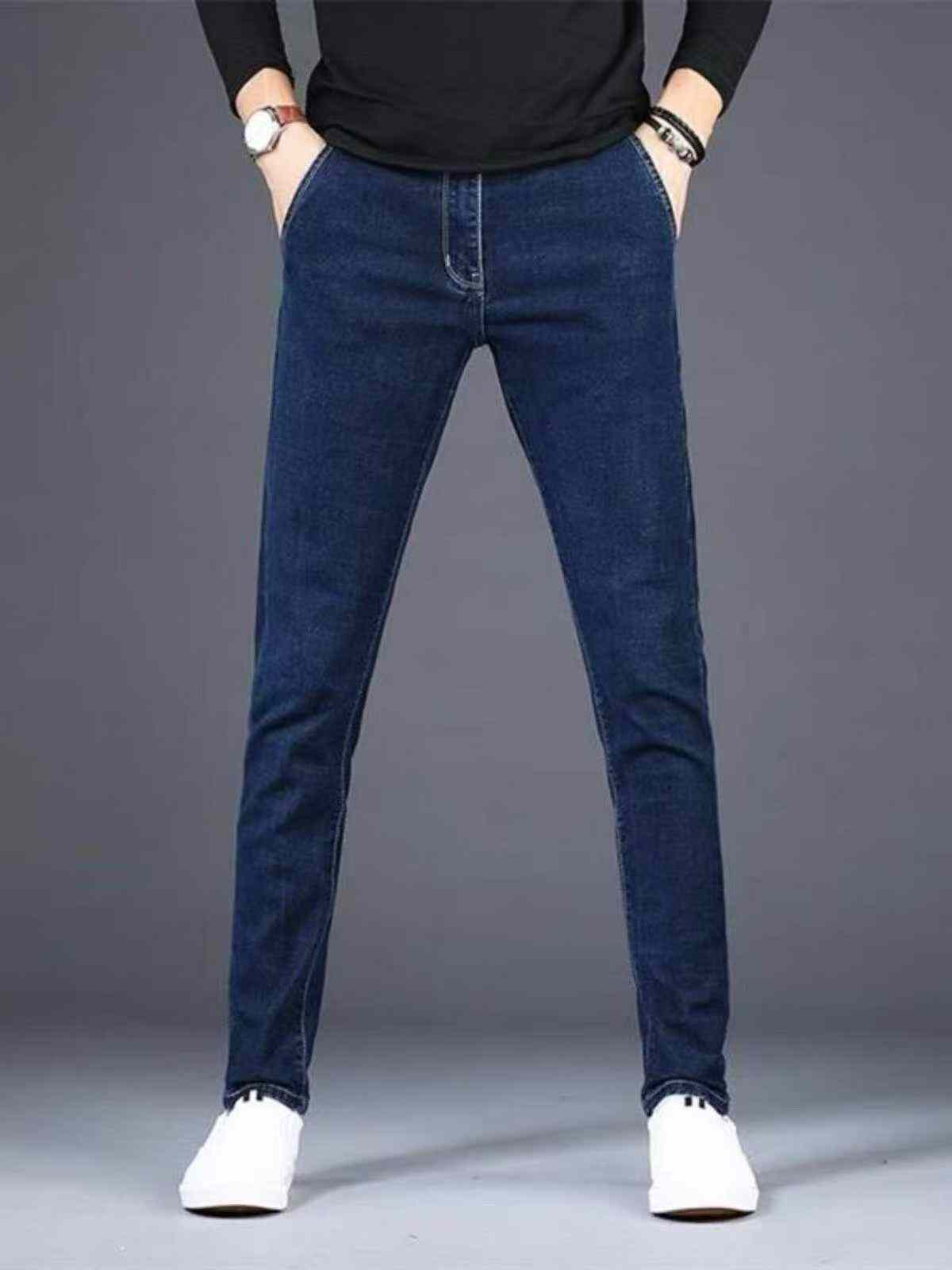 Jeans Mpya za Denim za Biashara za Kiume zenye Uwezo wa Juu wa Kunyambua za Majira ya Masika na Vuli, Ukubwa 29-36, Vipande 629, Vikiwa na Ufungashaji wa Kibinafsi na Lebo ya Kuning'inia - Image 5