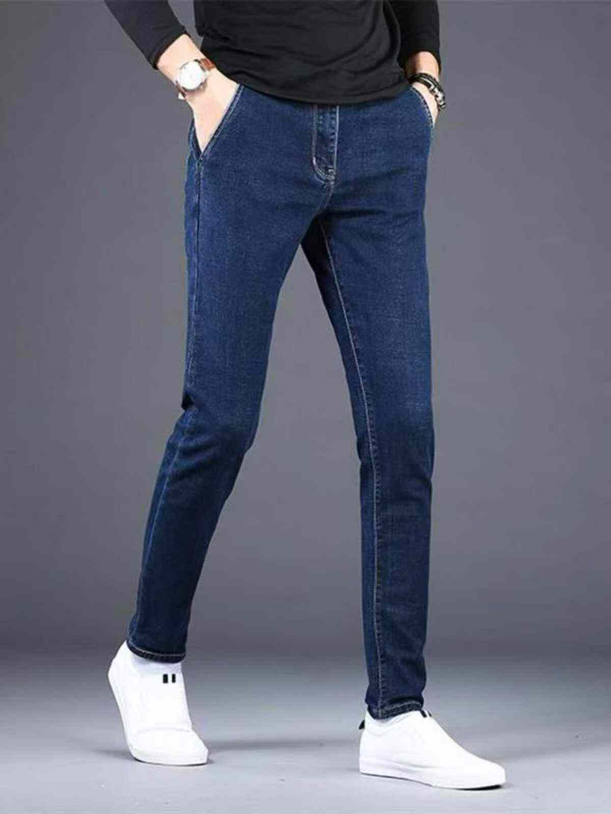 Jeans Mpya za Denim za Biashara za Kiume zenye Uwezo wa Juu wa Kunyambua za Majira ya Masika na Vuli, Ukubwa 29-36, Vipande 629, Vikiwa na Ufungashaji wa Kibinafsi na Lebo ya Kuning'inia - Image 7