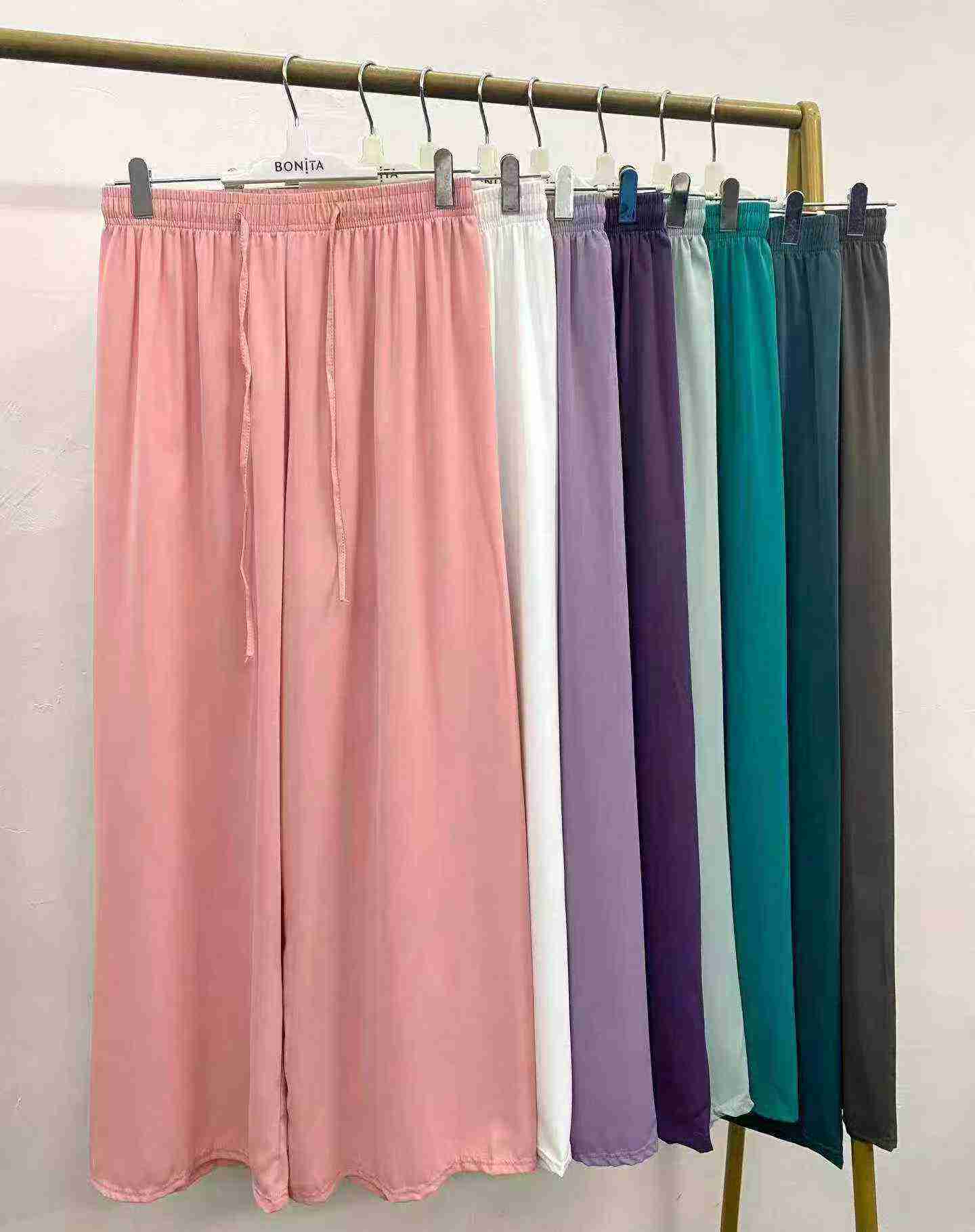 860 Pcs Brocade Cool Wide Leg Pants - Image 4