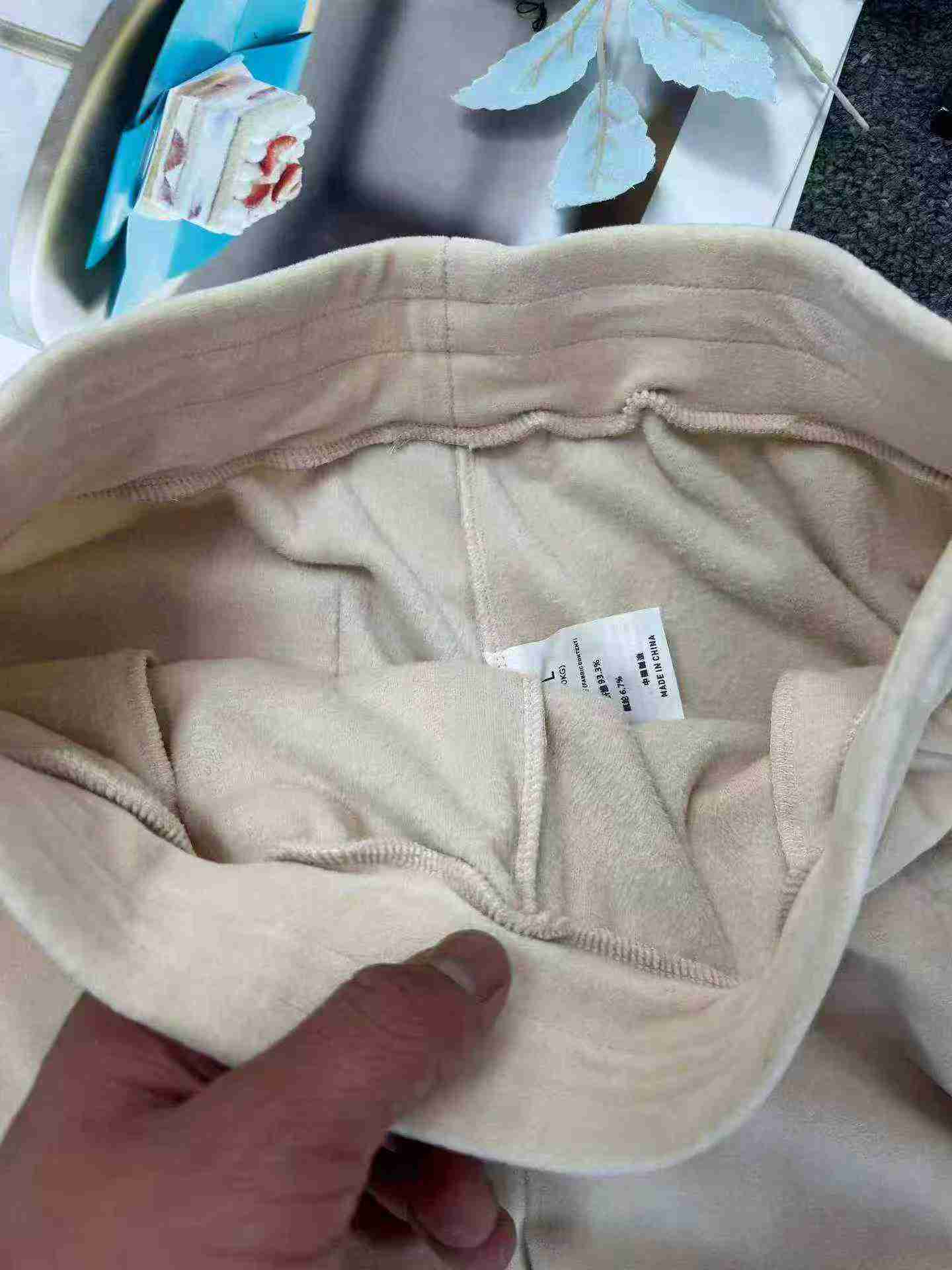 1566 dona ayollar uchun baland belli, ichi fleece astarli baxmal harem shimlari - Image 9