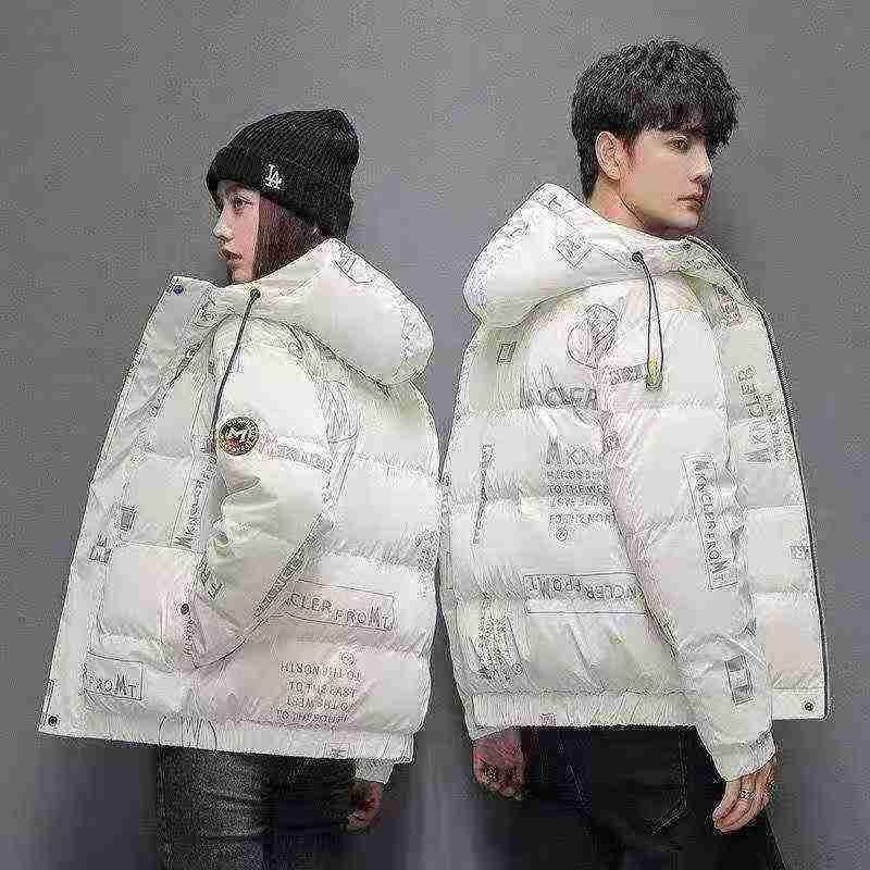 3169 Potong Jaket Bulu Bebek Berkerudung Pendek Pria Musim Dingin - Image 3