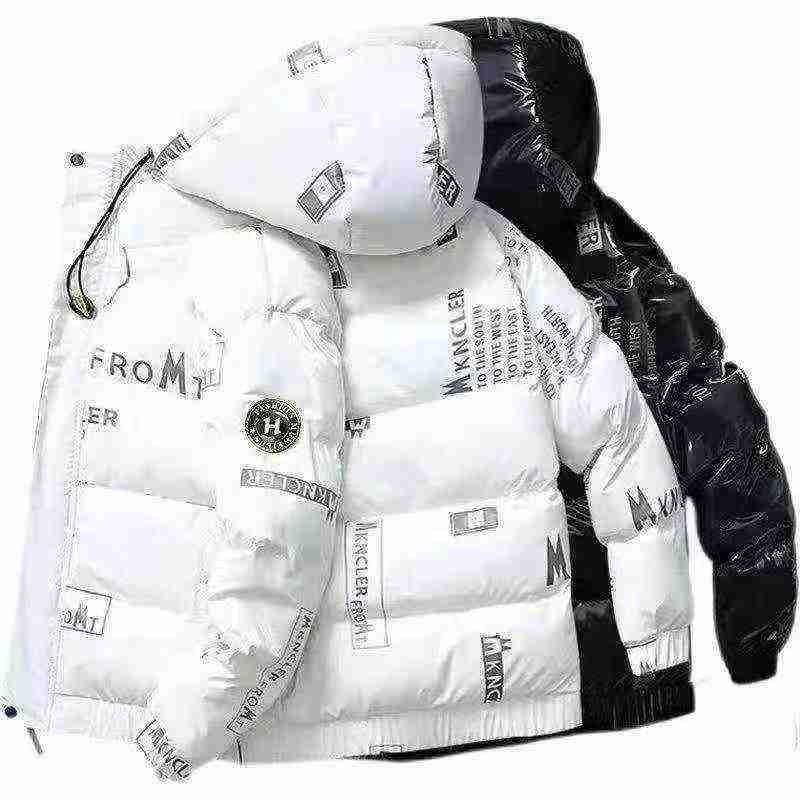 3169 Potong Jaket Bulu Bebek Berkerudung Pendek Pria Musim Dingin - Image 6