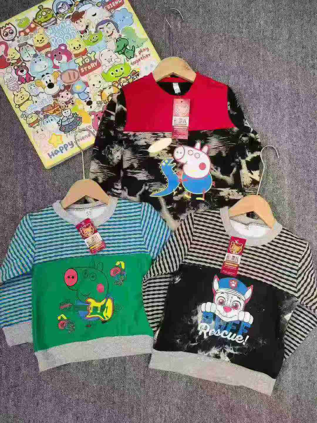 508 Pieces Clearance Autumn Winter Kids Fleece Crew Neck Sweatshirts SMLXL Full Sizes - Image 7