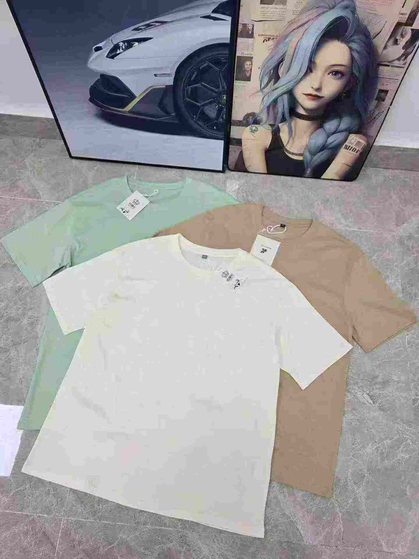 25000 Pcs Men's Loose Oversized Plain Short Sleeve T-Shirts - Image 2